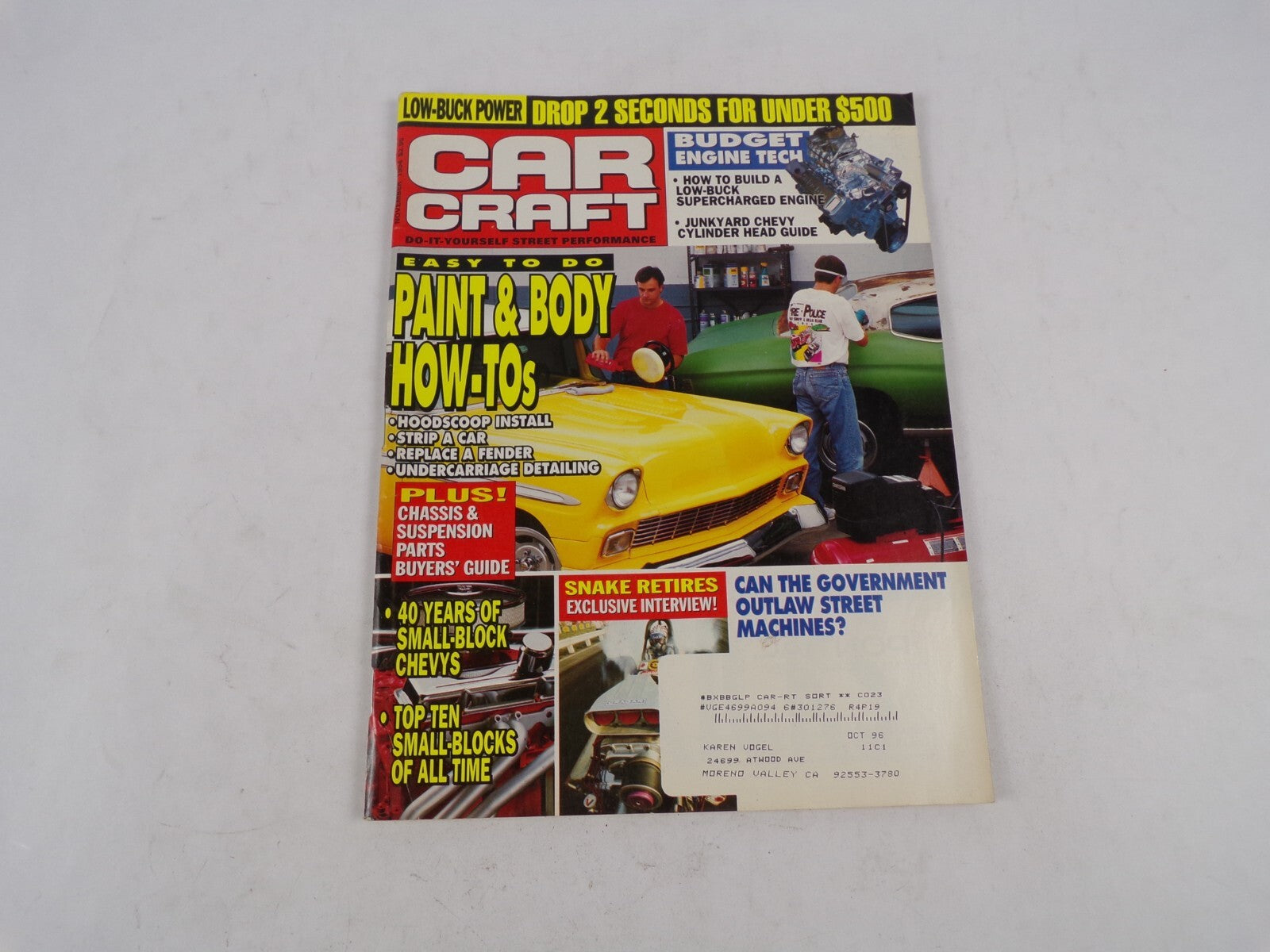 November 1994 Car Craft Paint & Body How-Tos Low-Buck Power Drop 2 Seconds For