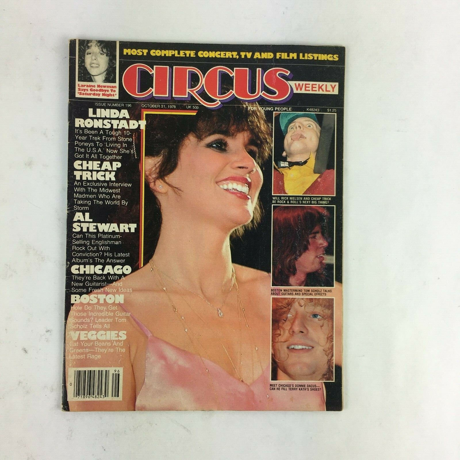 October 31,1978 Circus Magazine Linda Ronstady Cheap Trick Al Stewart Chicago