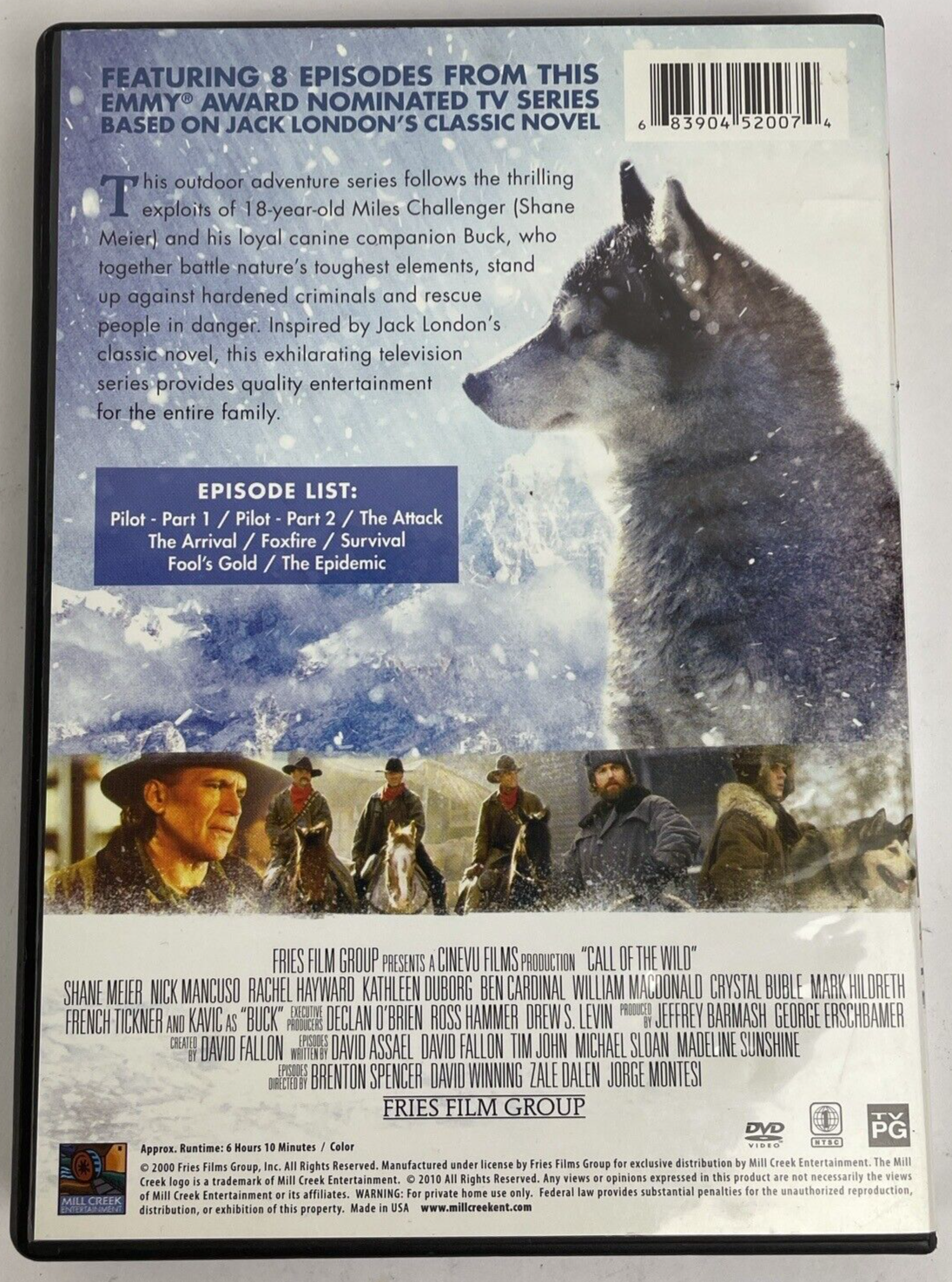Jack London's " Call of the Wild " ( 2-Disc DVD Video , 2000 ) 8 Episode Series