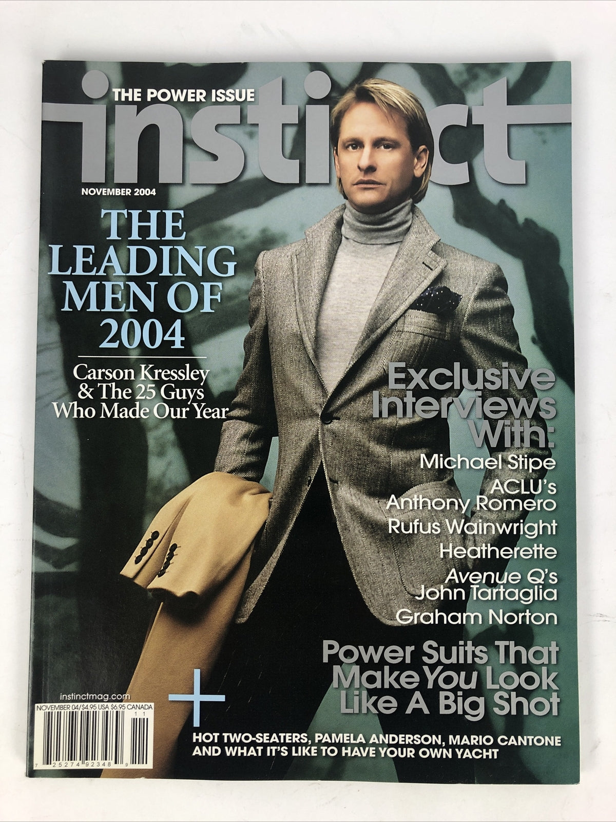 2004 November INSTINCT Magazine Interview Issue , Leading Men *VGC*