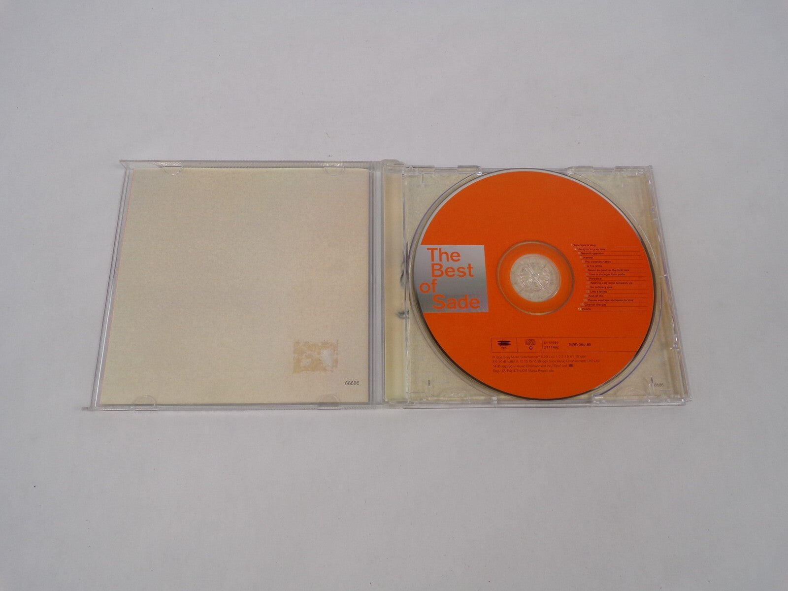 The Best Of Sade Your Love Is King Hang On To Your Love Smooth Operator CD#63