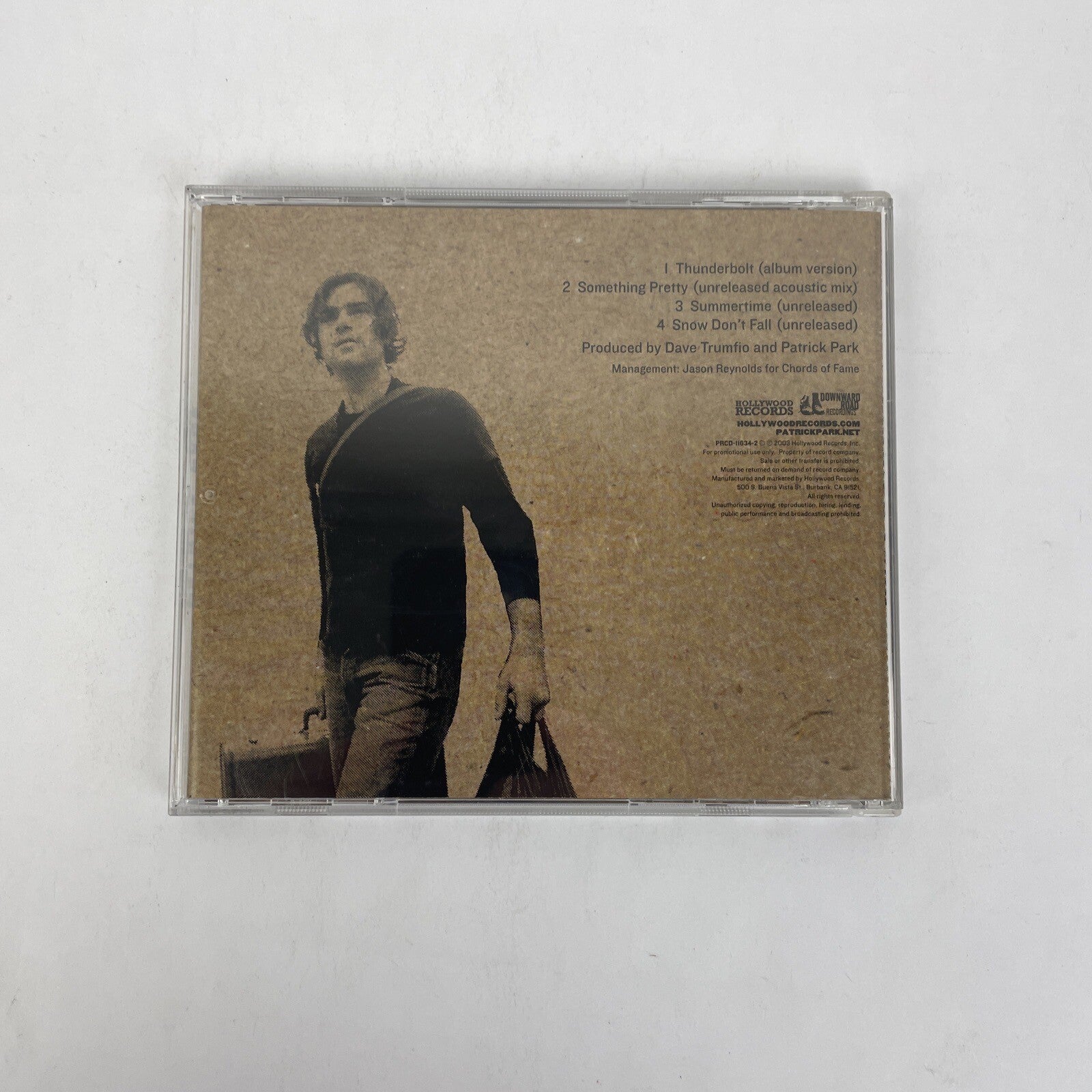 Patrick Park – Self Titled Single Digital Audio CD - 2003 Hollywood Records RARE