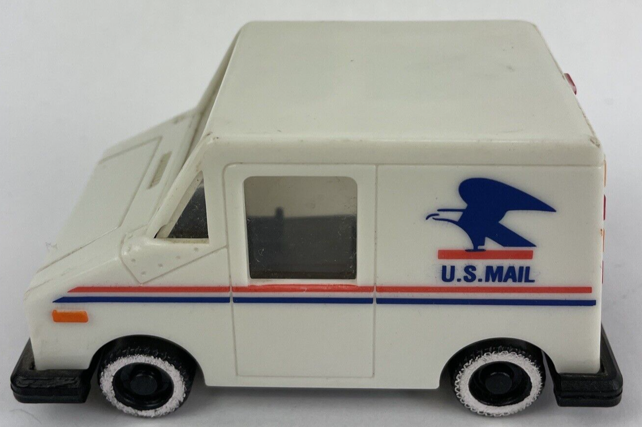 Vintage U.S. Mail Truck Eagle Logo on Side w Compartments Plastic Collectible *
