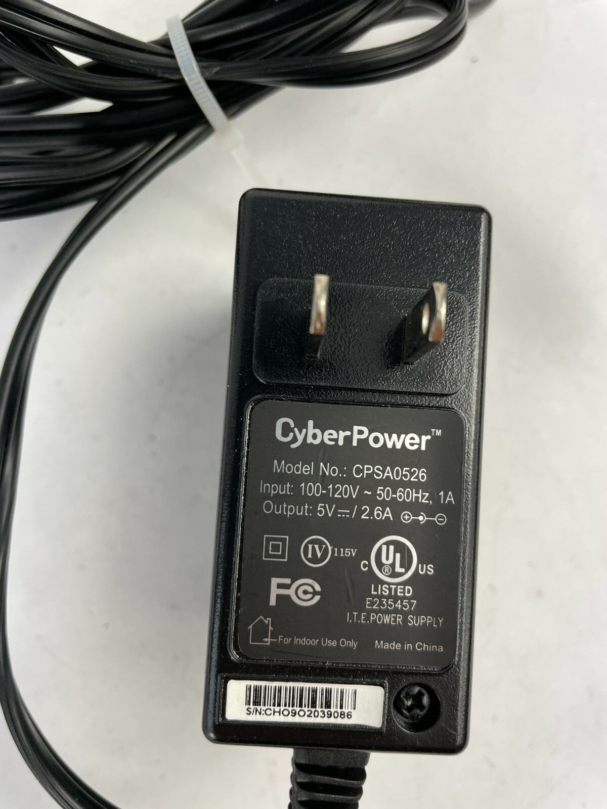 Genuine CyberPower CPSA0526 Output 5 V 2.6 A Power Supply Adapter A75