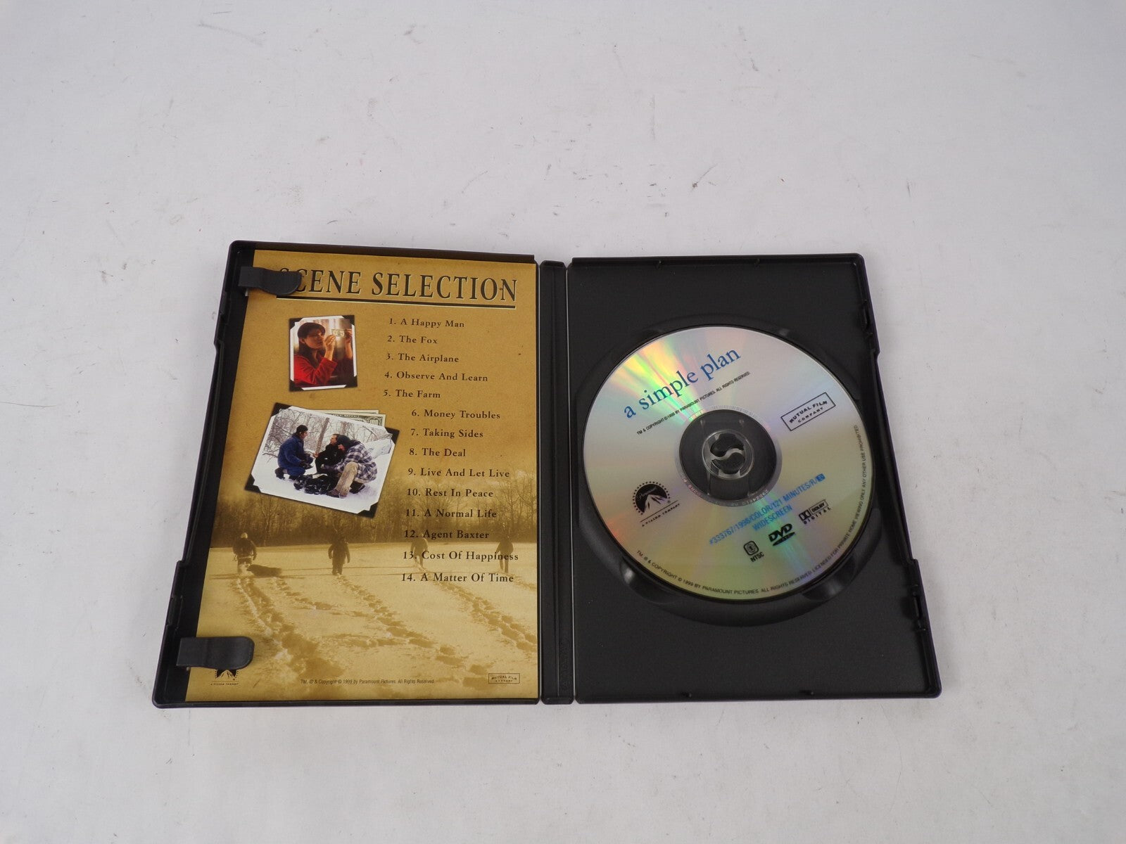 A Simple Plan Bill Paxton Billy Bob Thornton Bridget Fonda Sometimes DVD Movies
