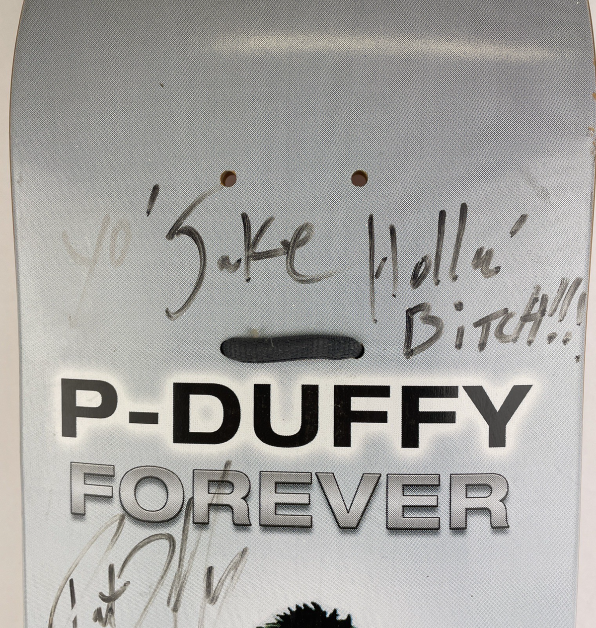 Very RARE Pat Duffy Think P-DIDDY Skateboard SK8 Deck Personalized AUTOGRAPHED