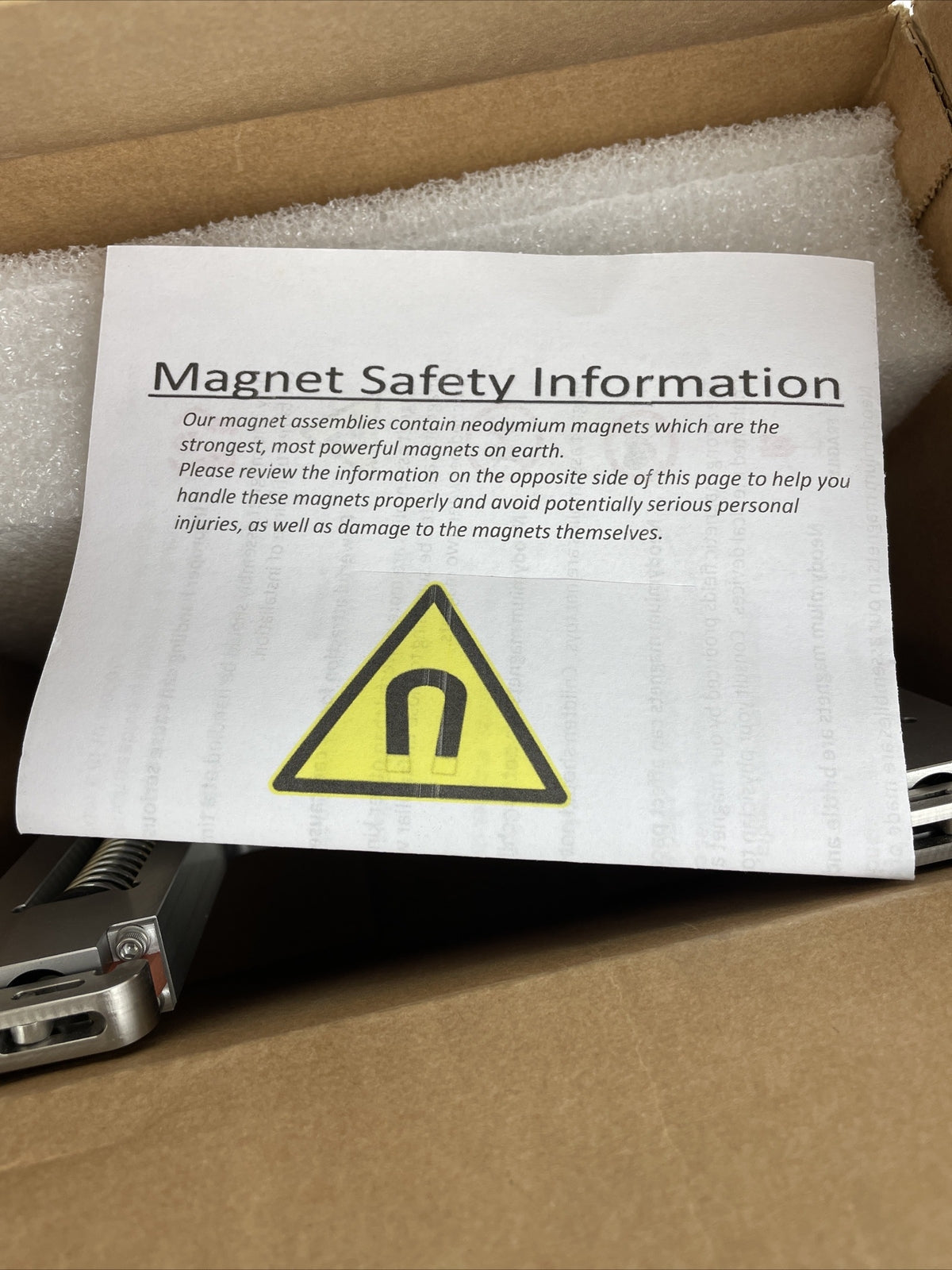 Magne Motion MagneMotion Lite 700-1528-00 CARRIAGE PRECISION RAIL FIXED TANDEM