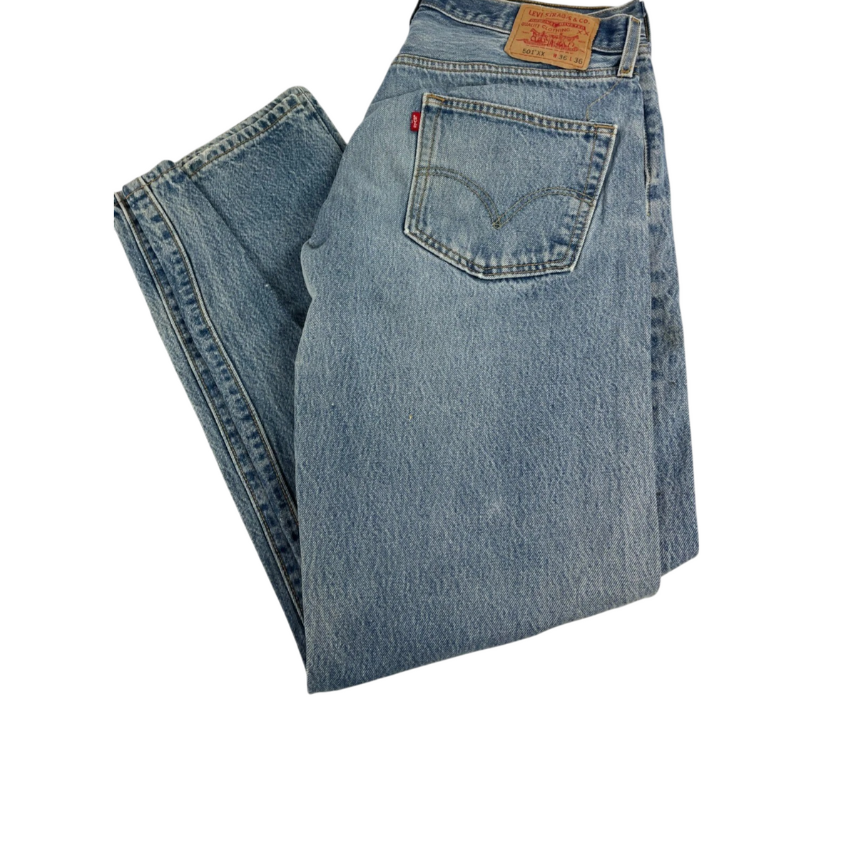 Levi's Men's Blue 501 Regular Fit Straight Leg Jeans Size W 36 L 36