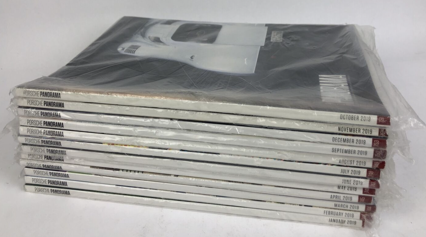 Porsche Club of America Panorama Magazine 2019 Complete Set 12 Issues SEALED