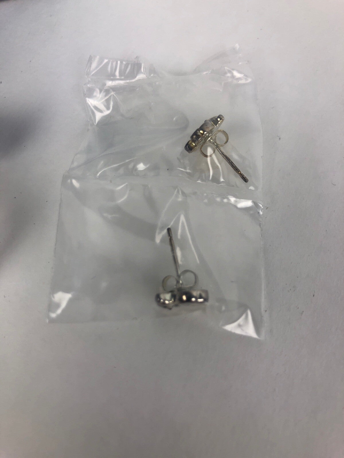 AVON Sterling Silver Teddy Bear Earrings In Trinket Box - Beautiful - FSTSHP