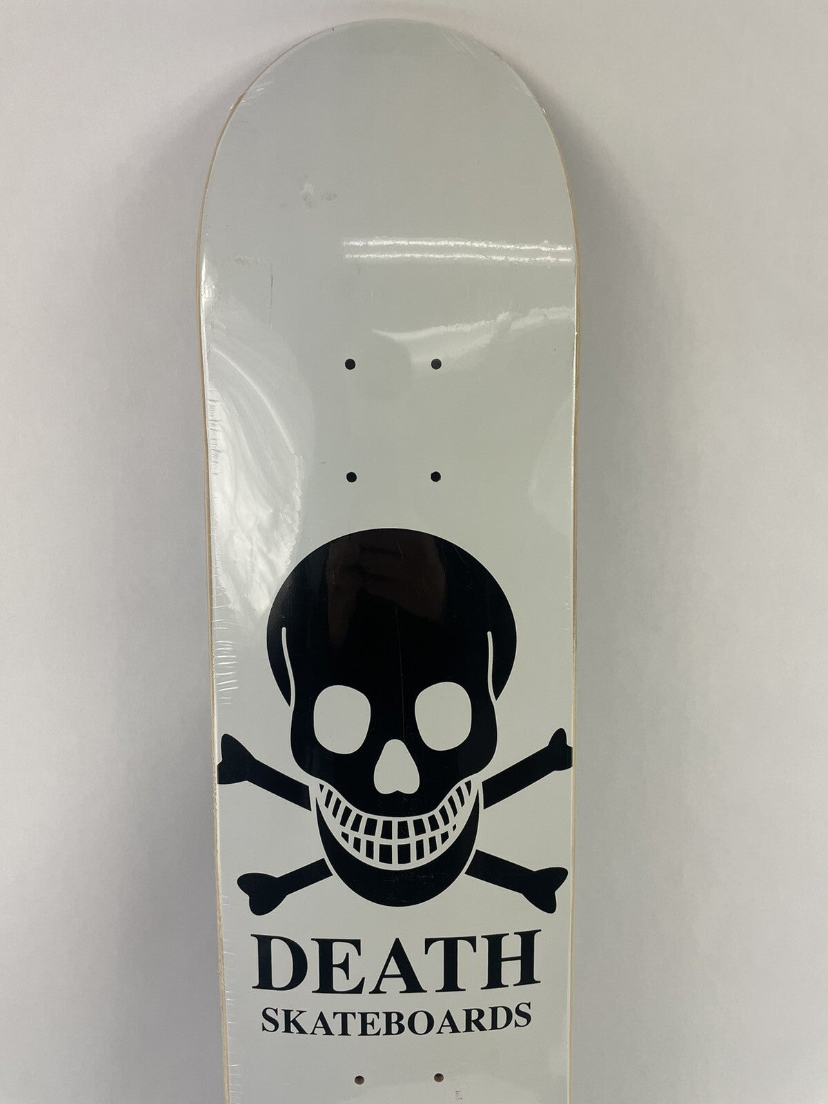 Death Skateboards OG Skull mini skateboard deck 7.25 x 29.5 inches.