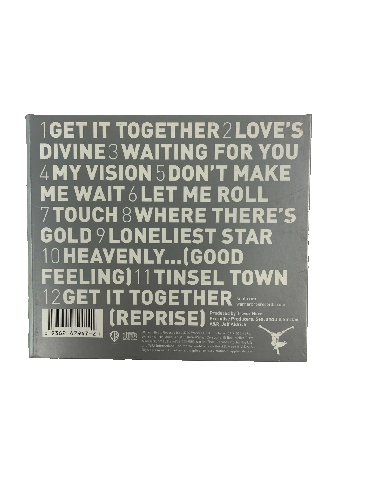 Seal – Seal IV Get It Together Don't Make Me Wait Where There's Gold CD#37
