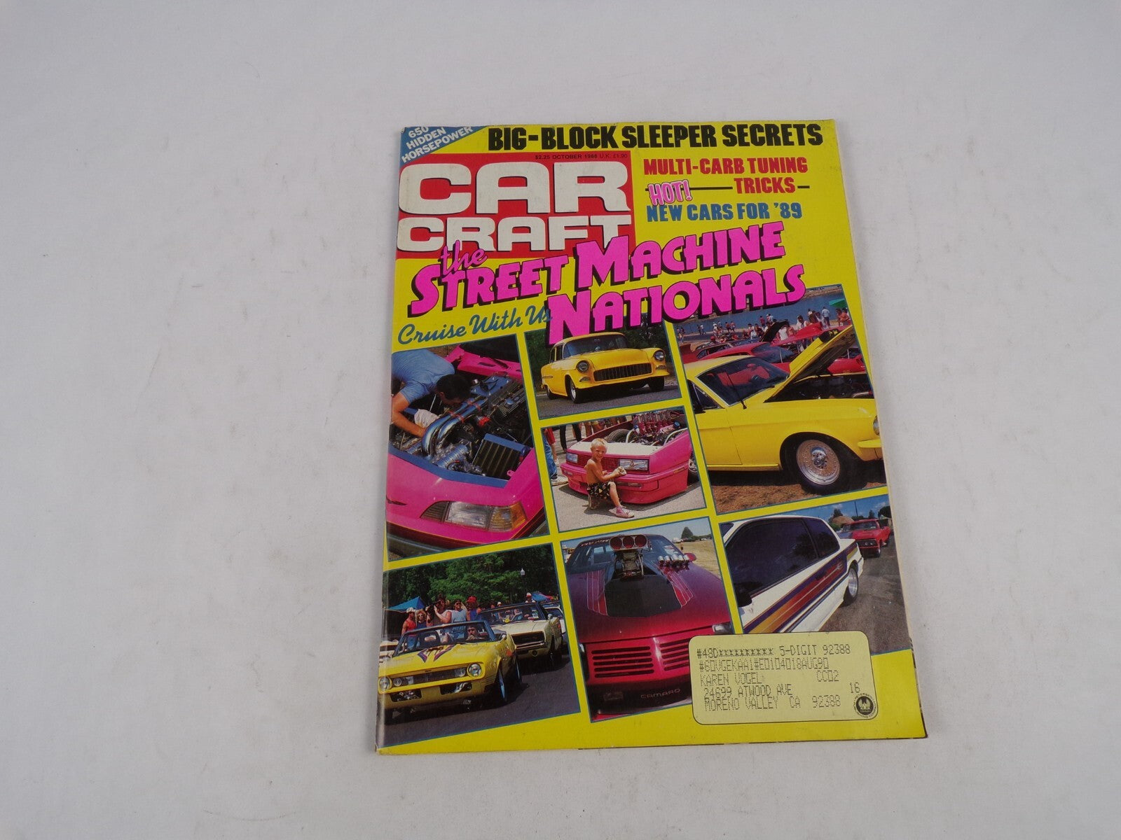 October 1988 Car Craft The Street Machnine Nationals Cruise With Us Big-Block