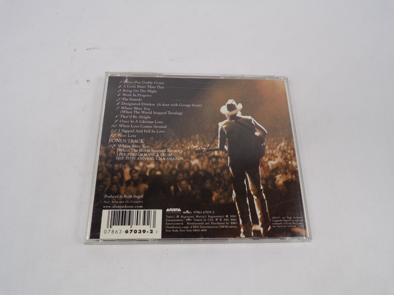 Drive Alan Jackson A Little Bluer Than That Bring On The Night Work In ProgCD#67