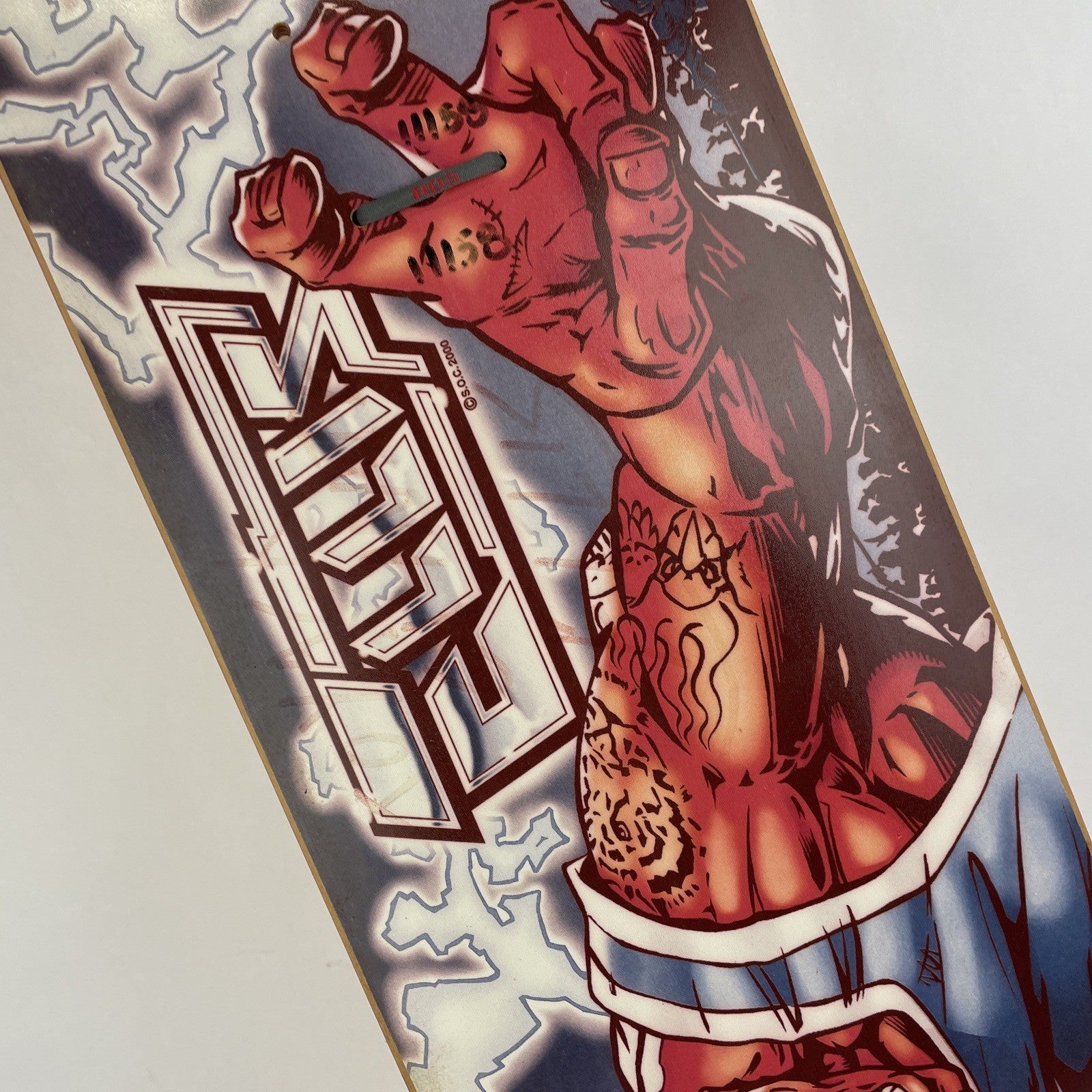 RARE SIGNED Jason Ellis Wolf Mate Powell Peralta Skateboard Deck Bones Brigade
