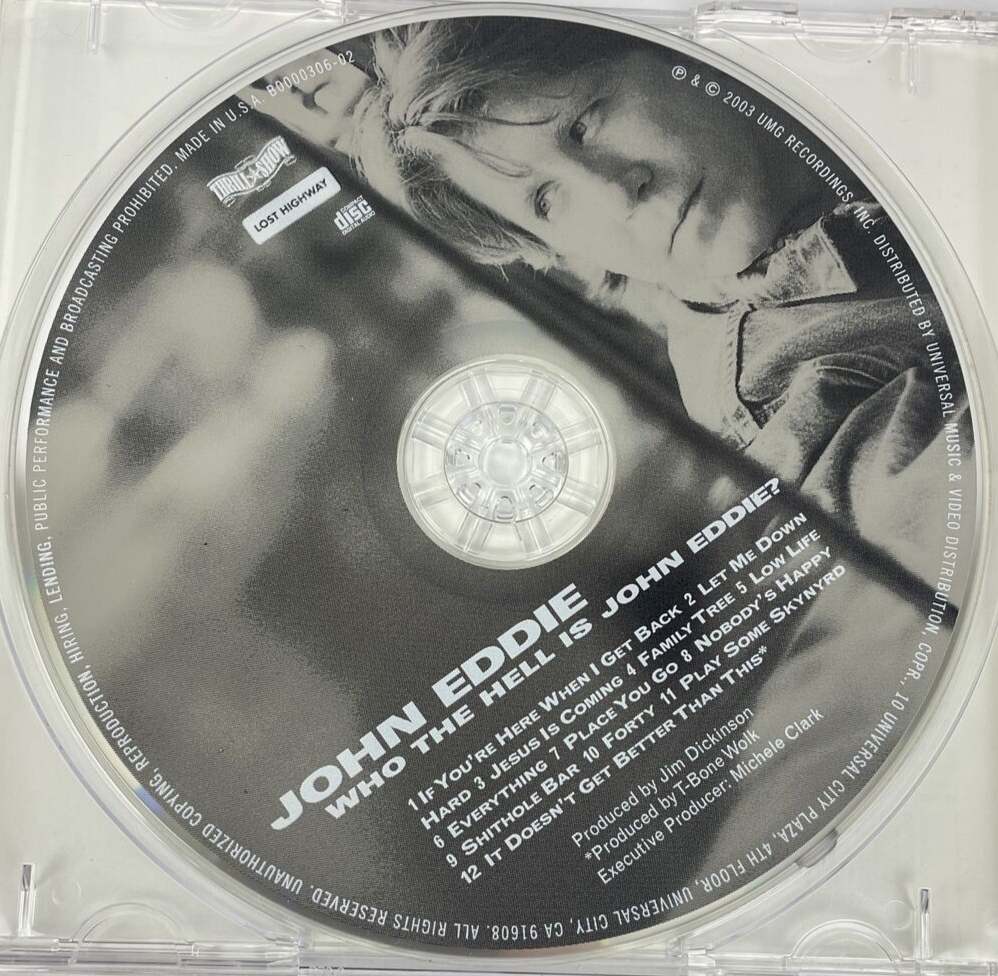 John Eddie Digital Audio CD - Who The Hell Is John Eddie? 2003 UMG Recordings