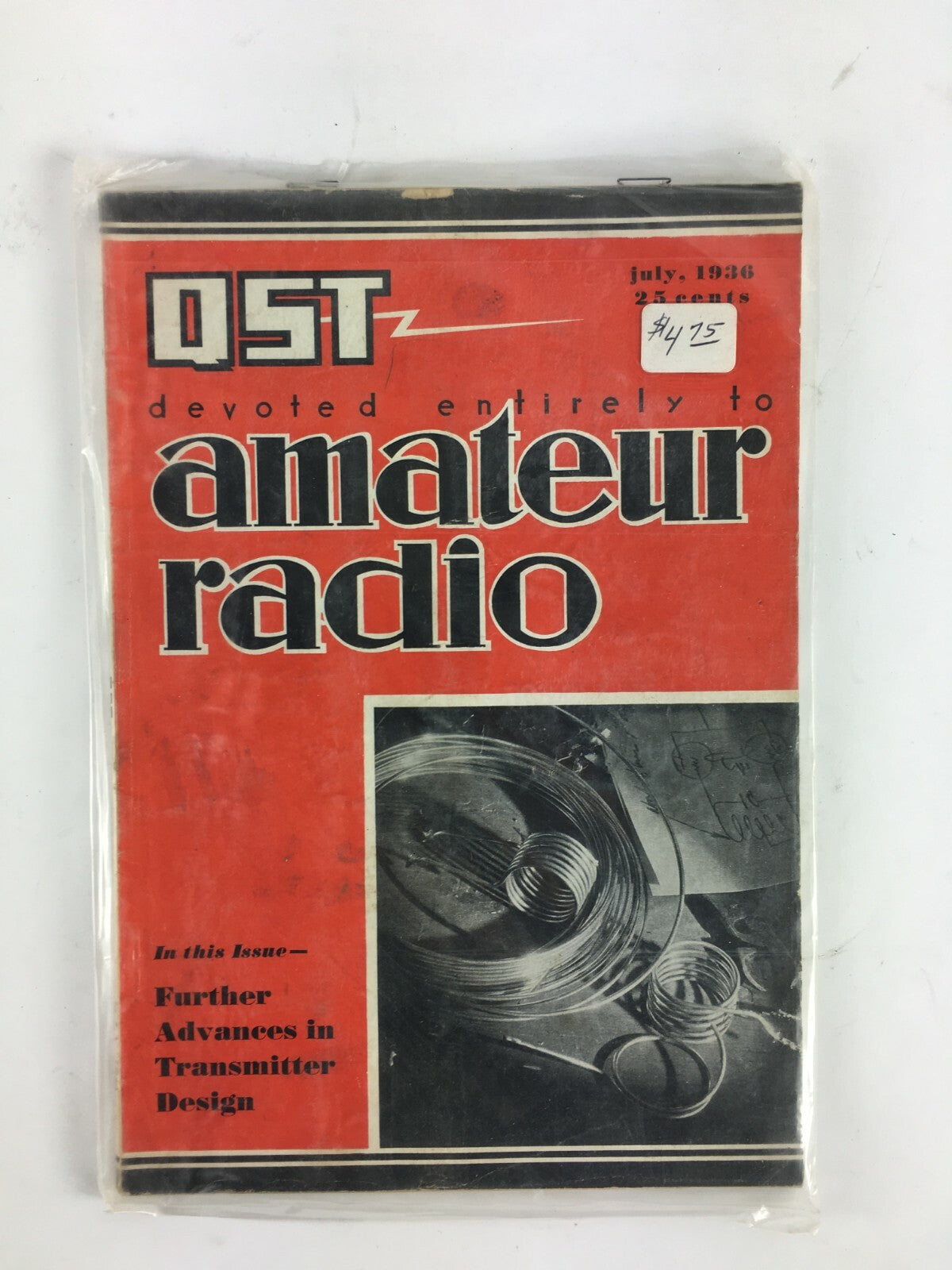 July 1936 QST Amateur Radio Magazine Further Advances in Transmitter Design
