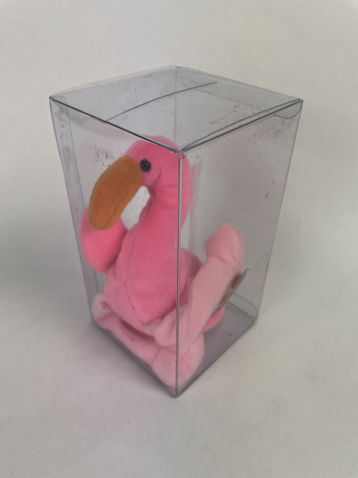 TY 1995 Pinky the Pink Flamingo Beanie Baby w/ Tag Collectible Plush Stuffed Vtg