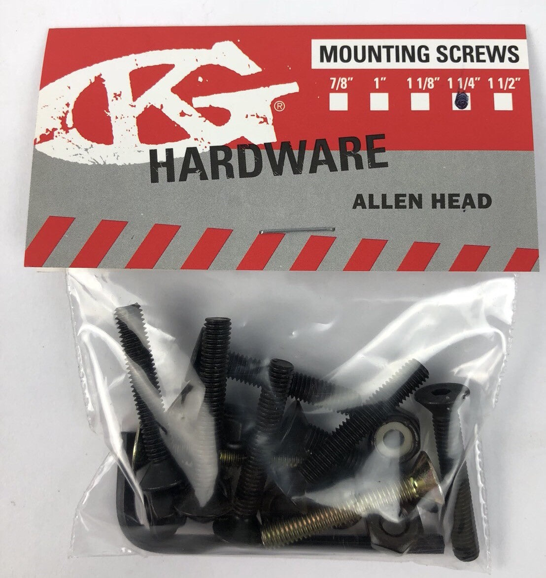 NOS Grind King SKATEBOARDS 1.25” Allen Key Skateboard Hardware TWO GOLD PCS