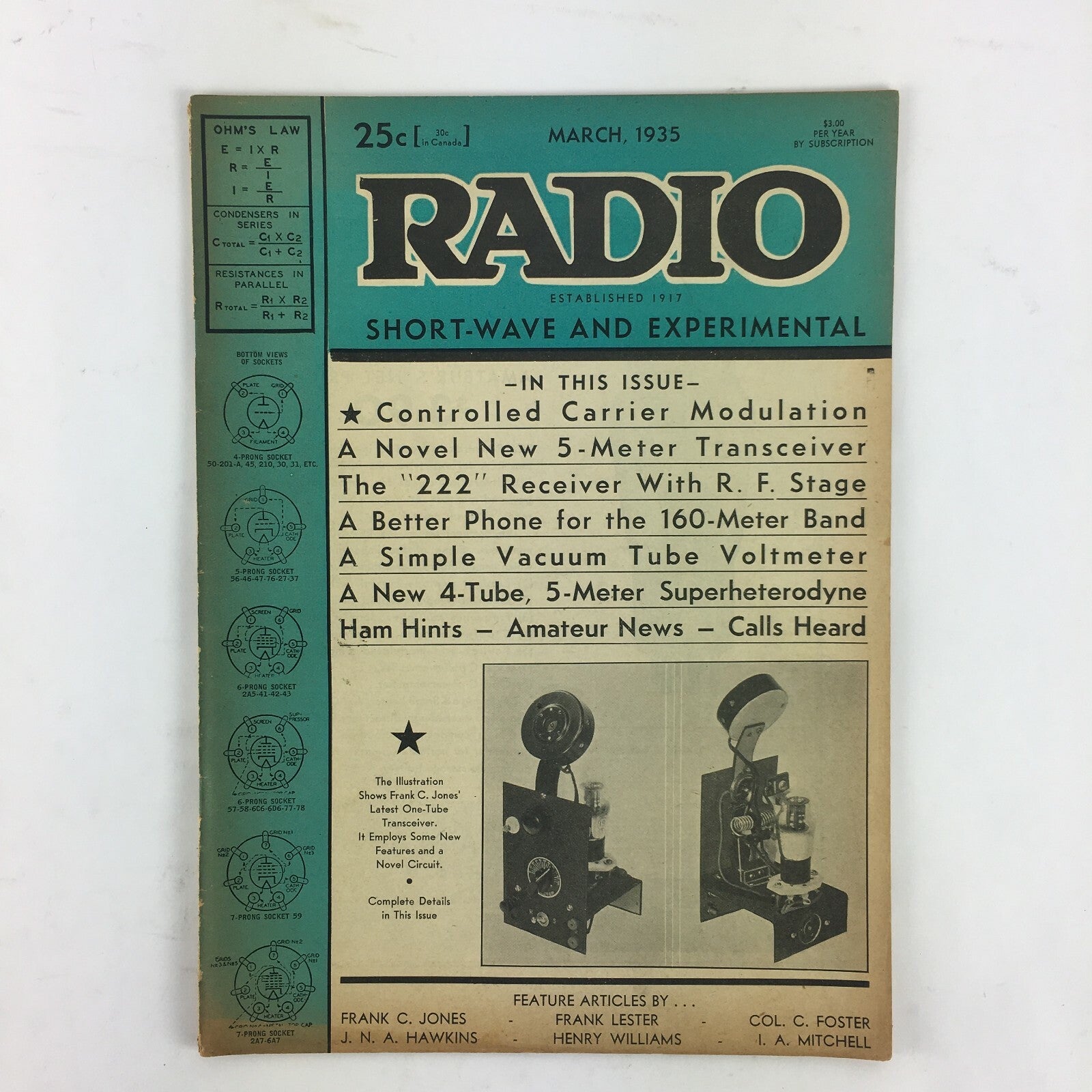 March 1935 Radio Magazine ControlledCarrier Modulation The 222 Receiver RF Stage
