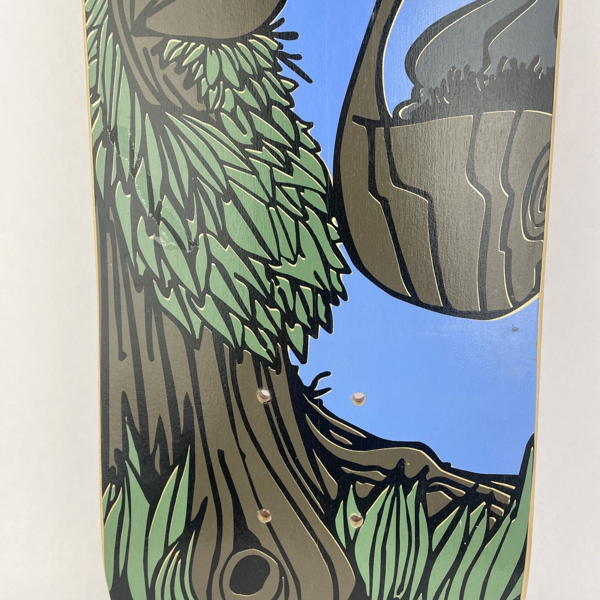 Woodchuck Laminates Skateboards Circa 1996 "Smoking Tree" Skateboard Deck - RARE