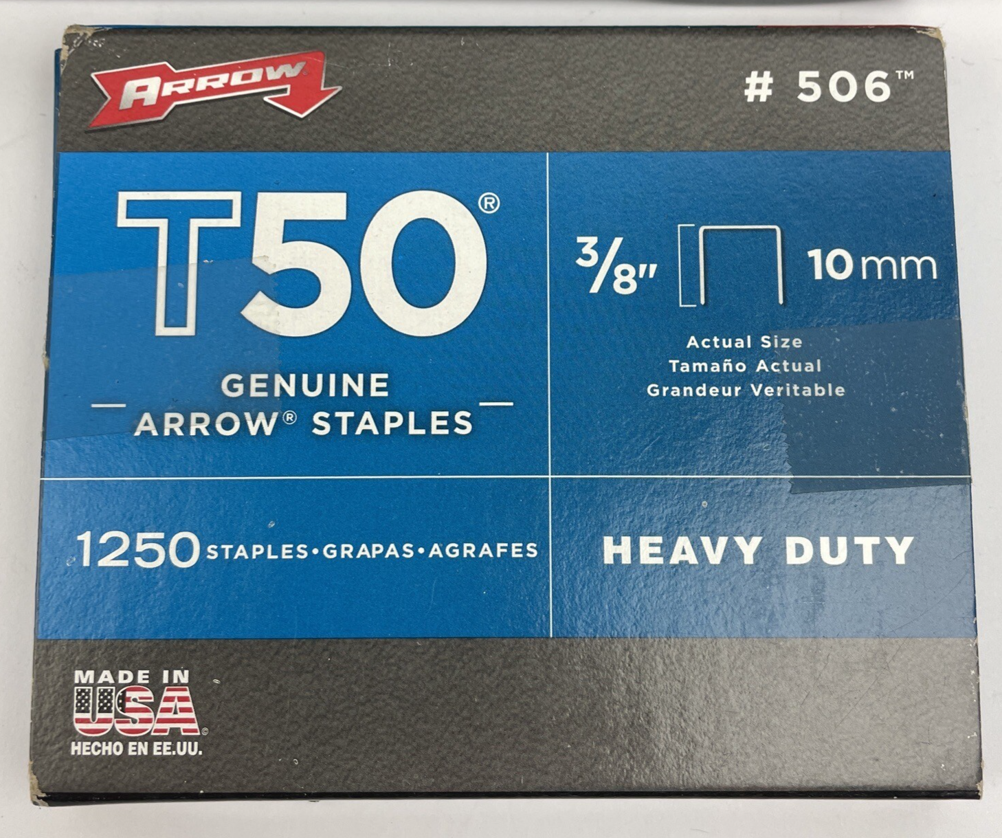 Stanley TR250 Heavy Duty T50 Staple Gun - Aircraft Aluminum W 3/8" 10mm Staples