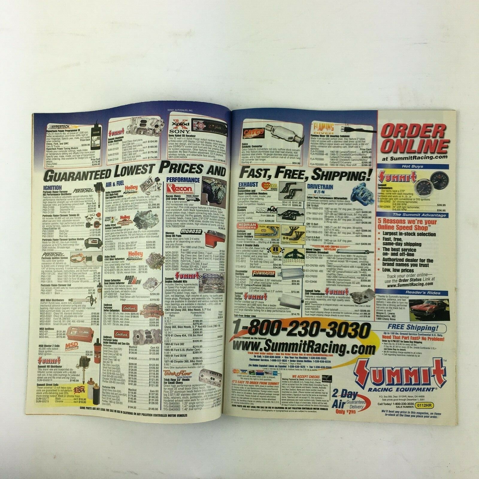 December 2001 Hot Rod Magazine 25+Best Home Built Cars Can Cheap Gas MakePower ?