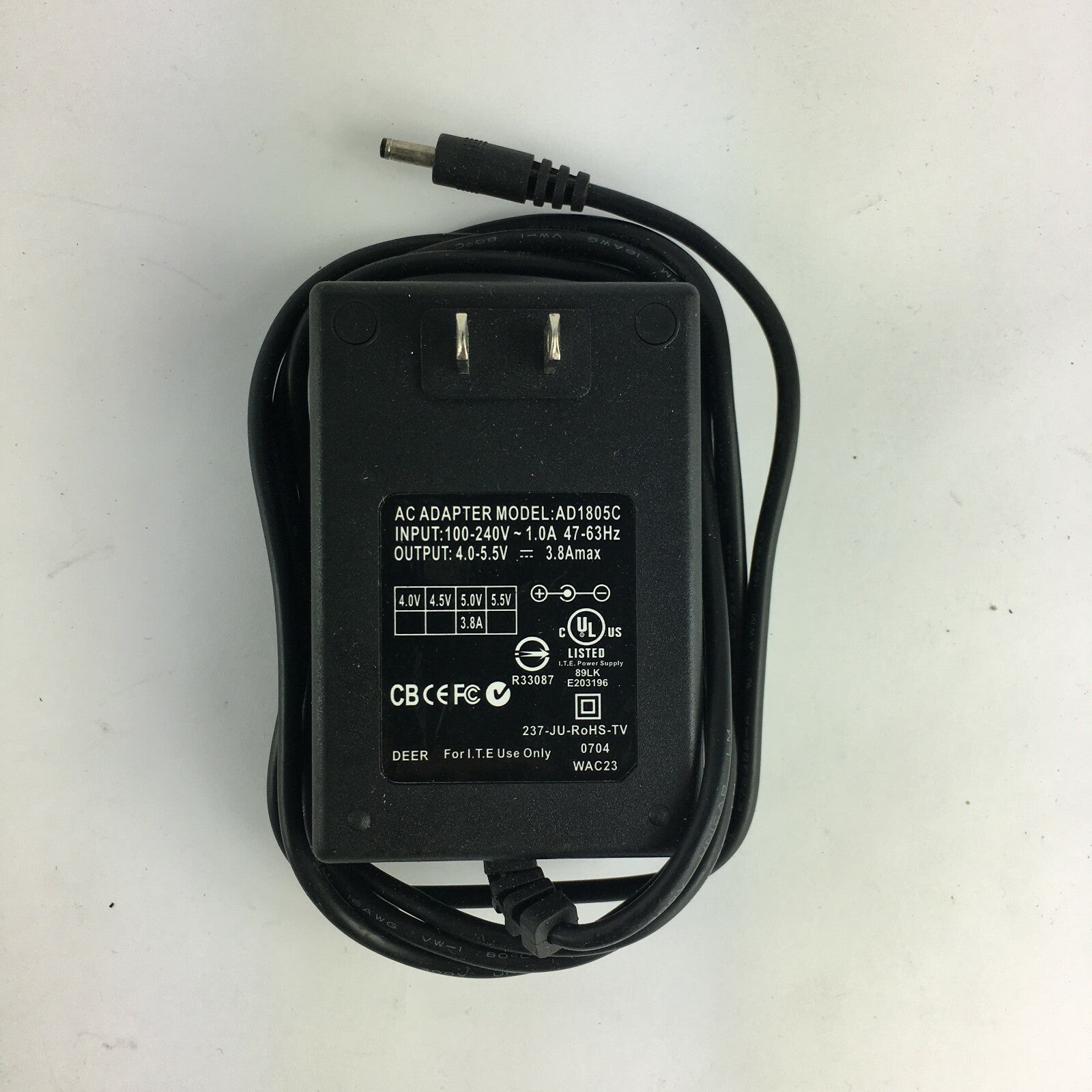 Genuine AC Adapter AD1805C Output 4/5.5V 3A Power Supply Adapter A18