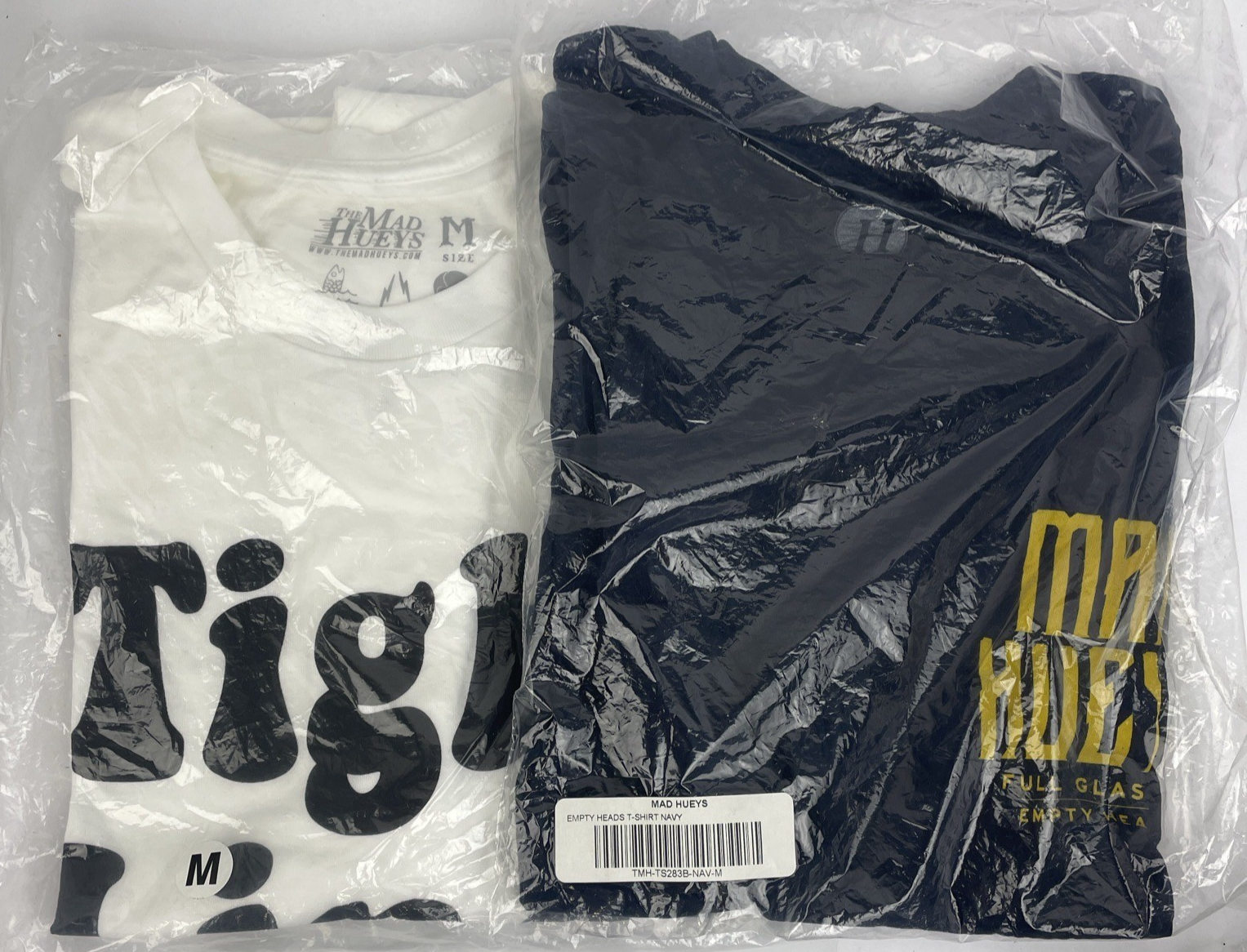 Lot of 2 NEW Original THE MAD HUEYS Ocean Fishing Tight Lines T-Shirt Men Medium