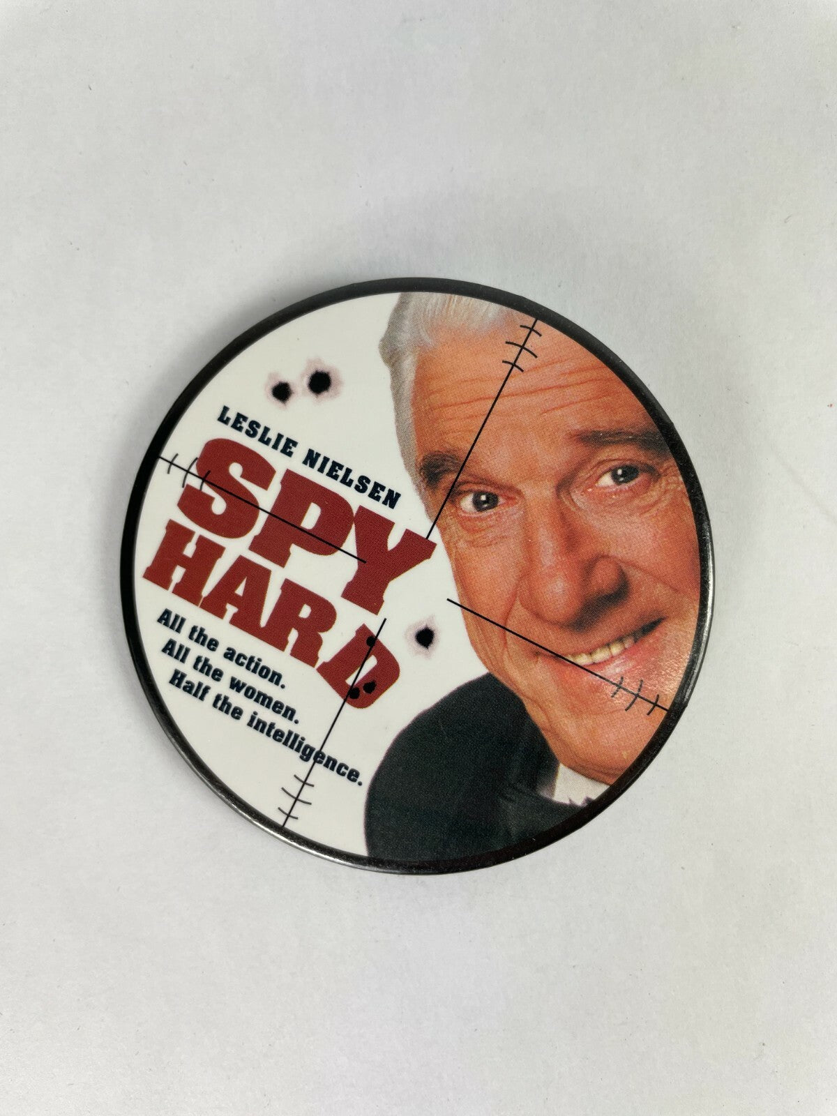 Hollywood Pictures Spy Hard Movie Film Button Fast Shipping Must See