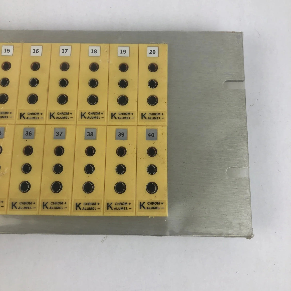 Omega Universal K-Type Thermocouple Jack Connectors 40 on 19" Rackmount Panel