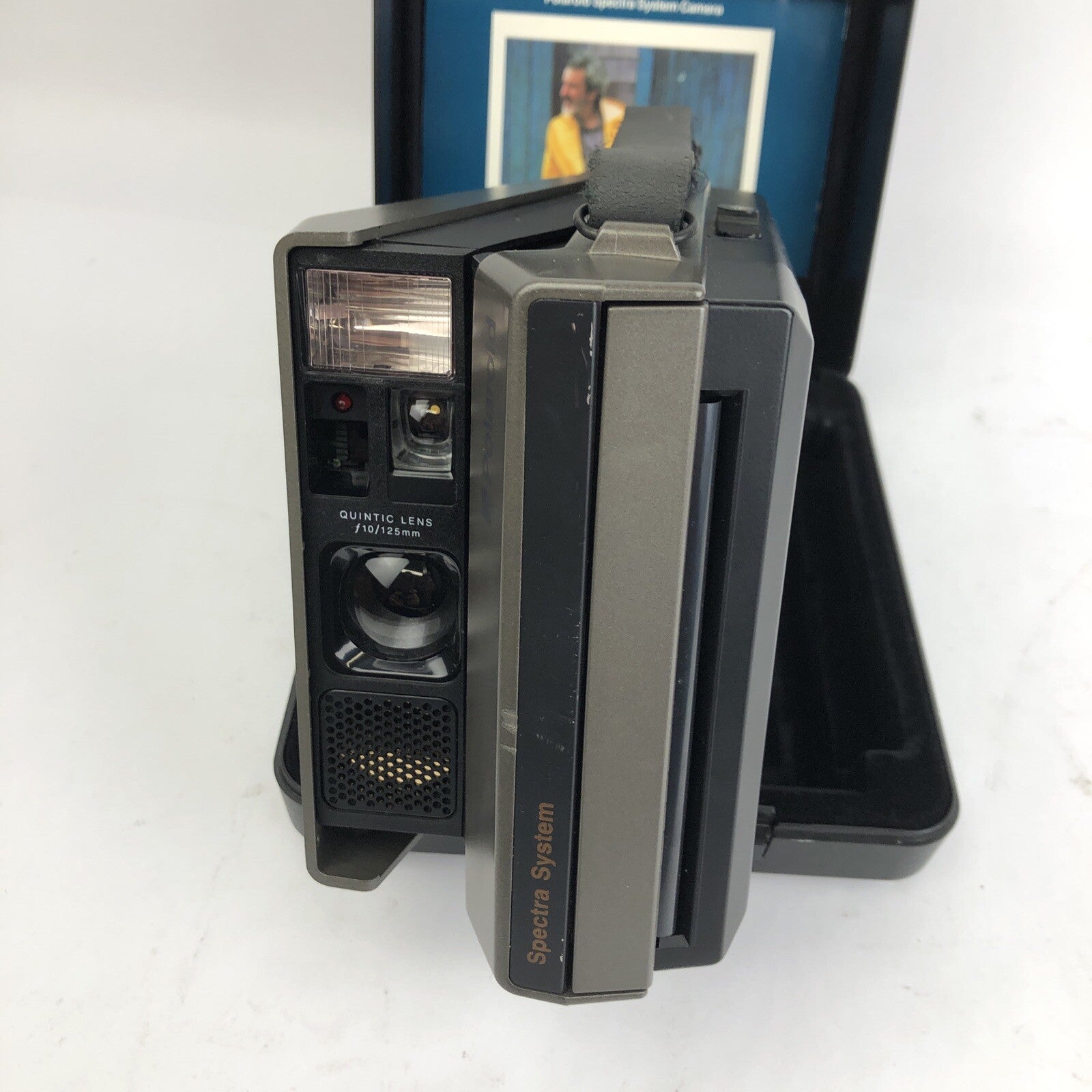 Vintage Polaroid Spectra System Camera And Hard Case w Manual VGC LOOK
