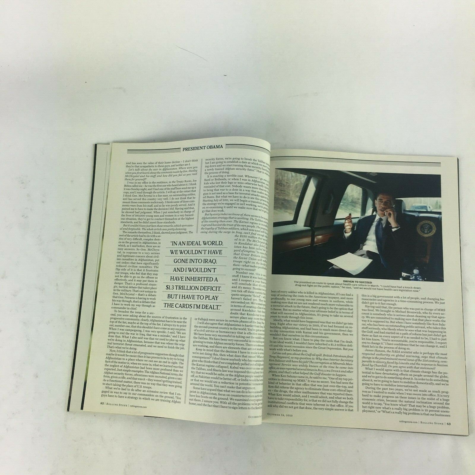 October 2010 RollingStone Magazine Obama Fights Back The Truth Tea Party Eminems