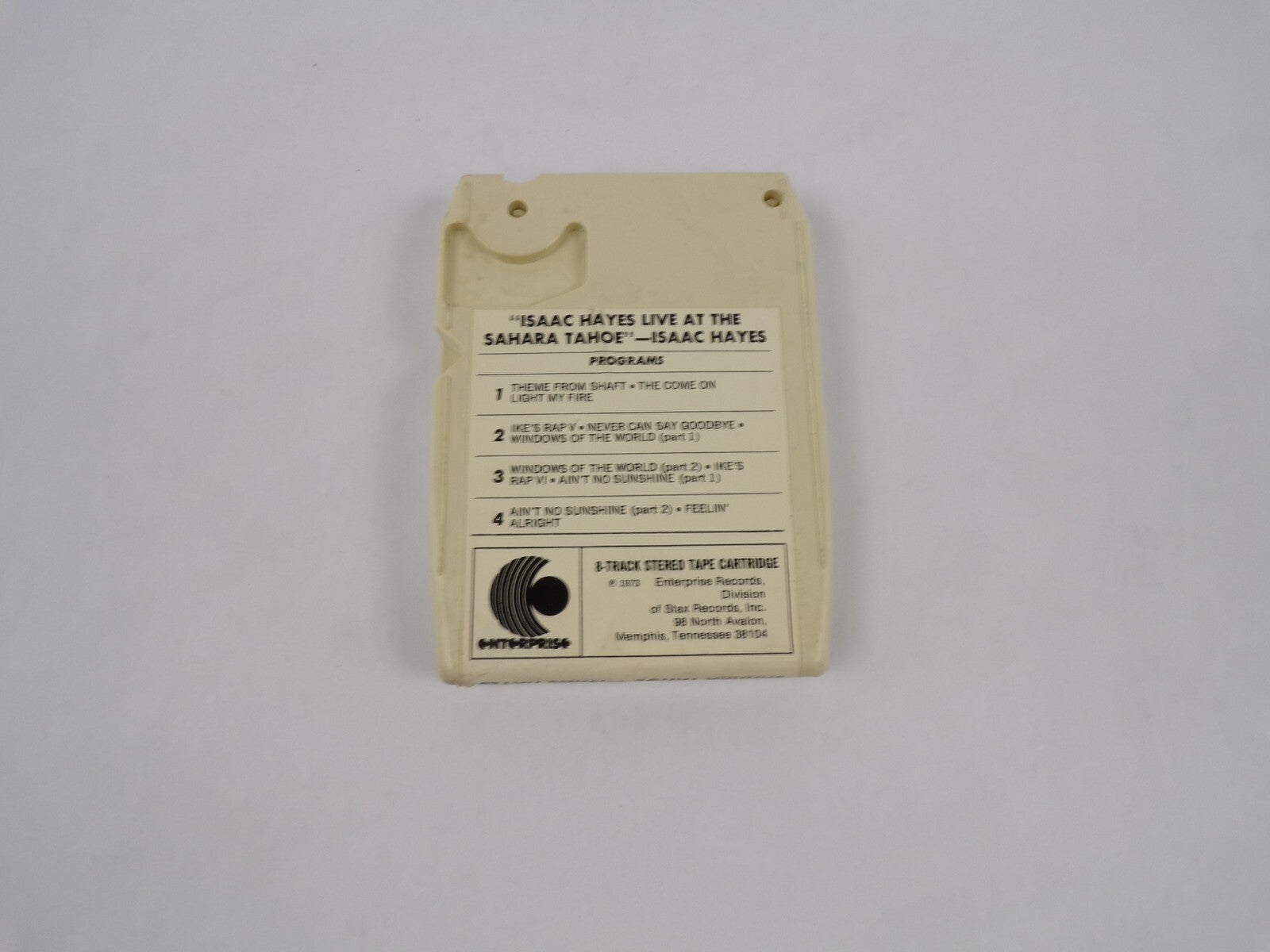 Isaac Hayes Live At The Sahara Tahoe Feelin' Alright Stereo Tape Cartridge