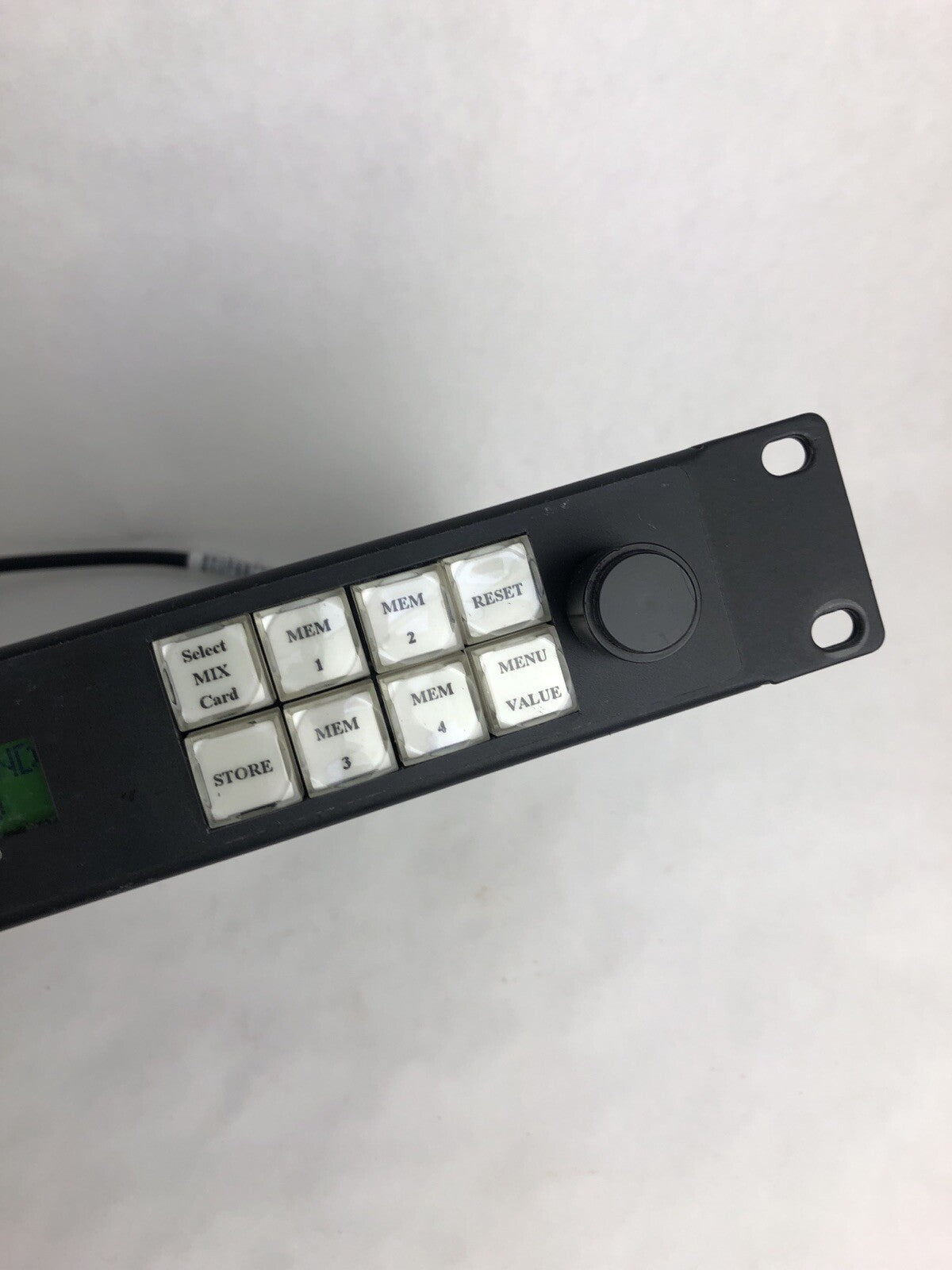 NVision NV9055 Audio Control Panel w/4 Green Audio Connectors * Fast Shipping