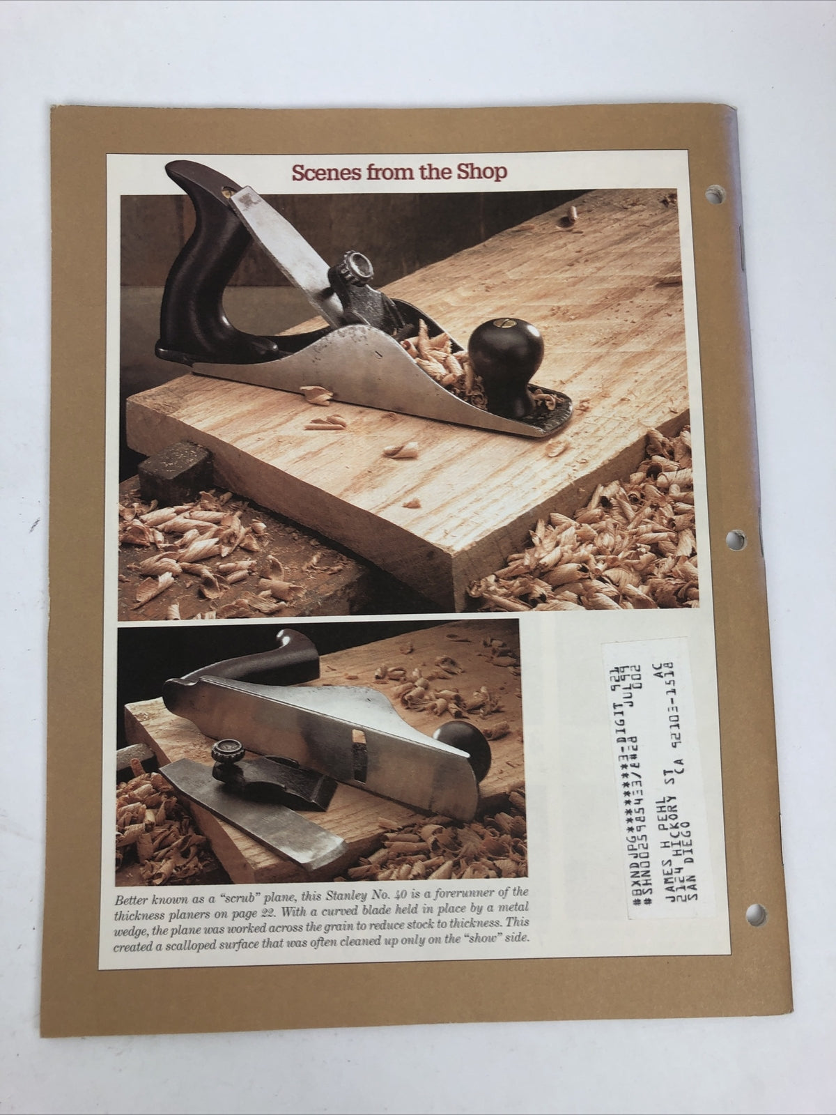 Shop Notes Vol. 5 Issue. 28 Woodworking Techniques Precision Drilling Guide