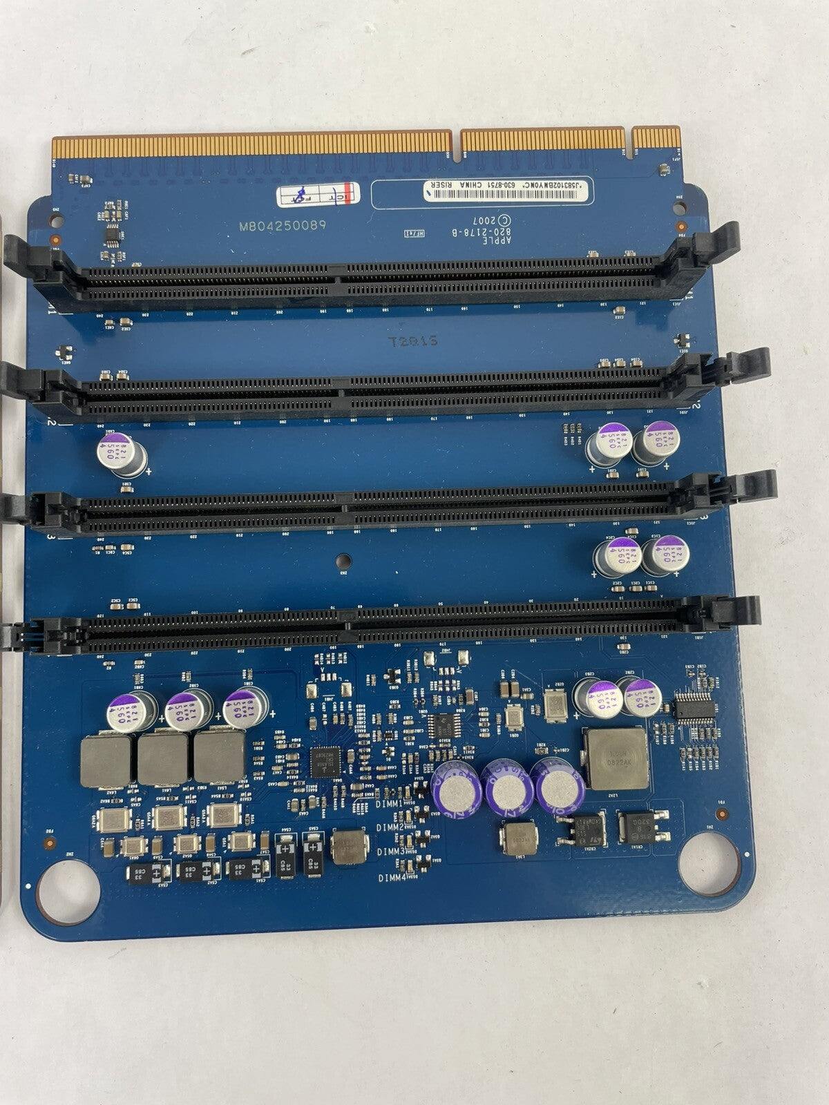 2 Genuine Apple Memory Riser Cards for A1186 Mac Pro 3,1 2008 820-2178-A