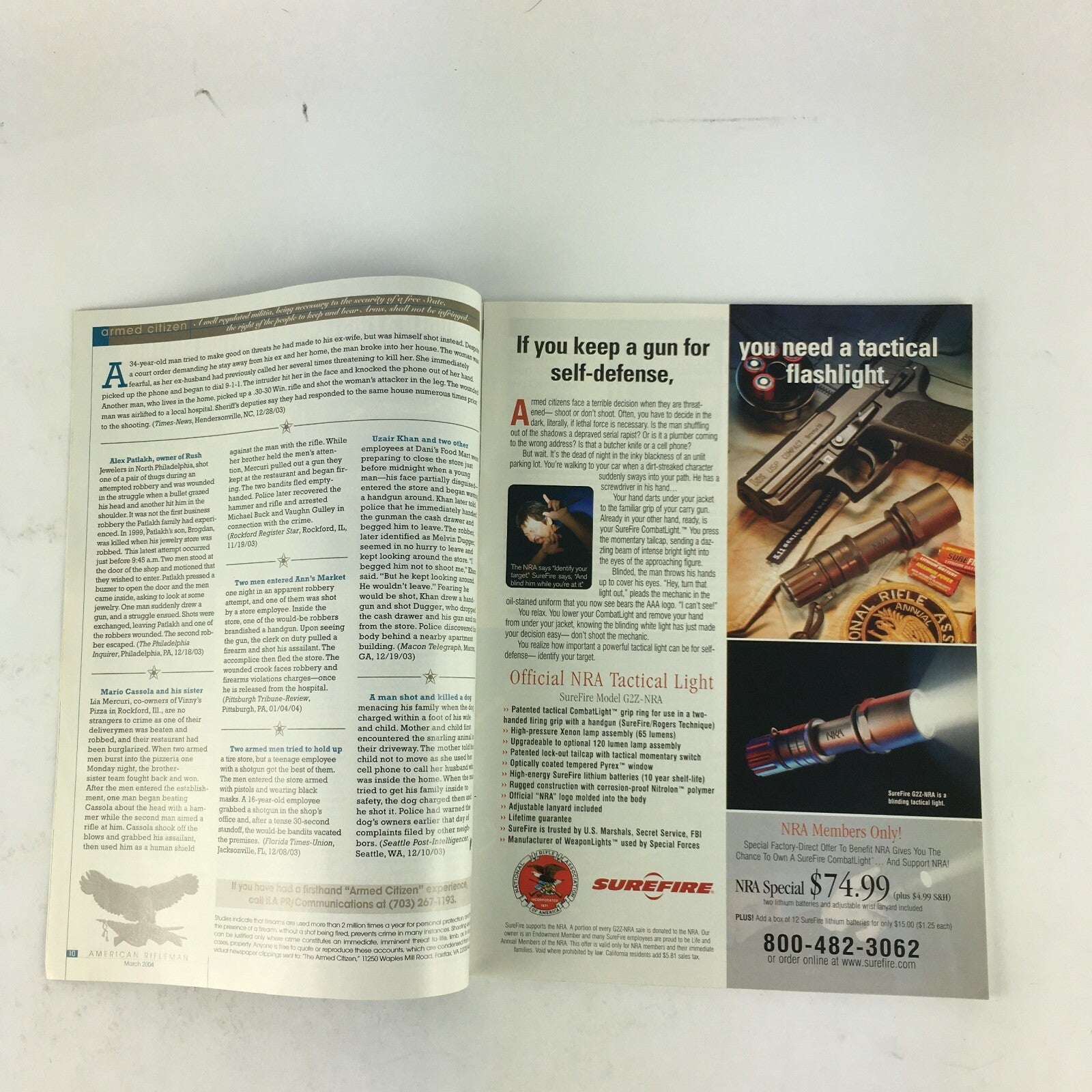March 2004 American Rifleman MagazineBlock that Kick! Col.Colt's RevolvingRifles