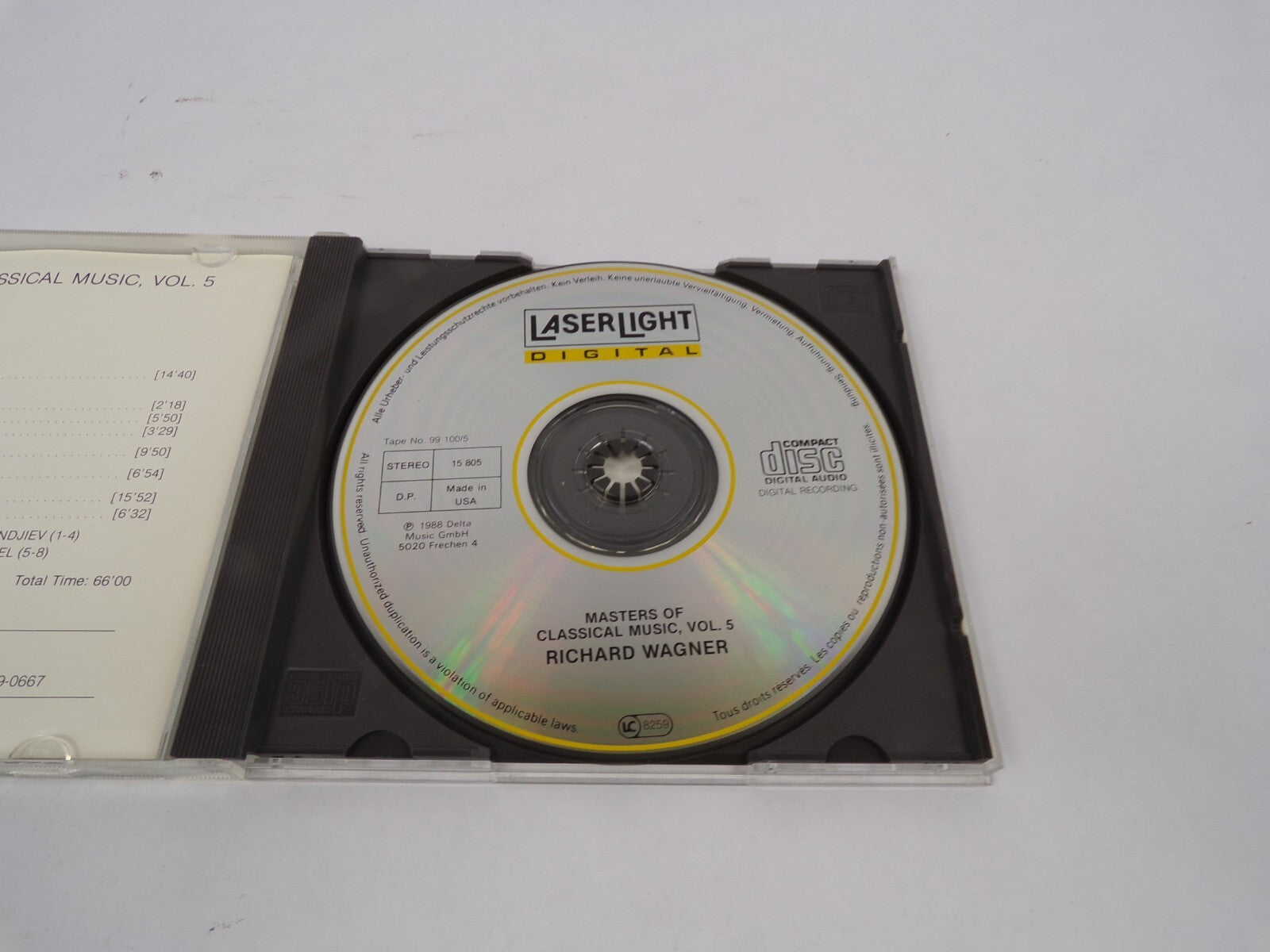 Masters Of Classical Music Wagner Die Meistersinger Von Nornberg Der FliegeCD#67