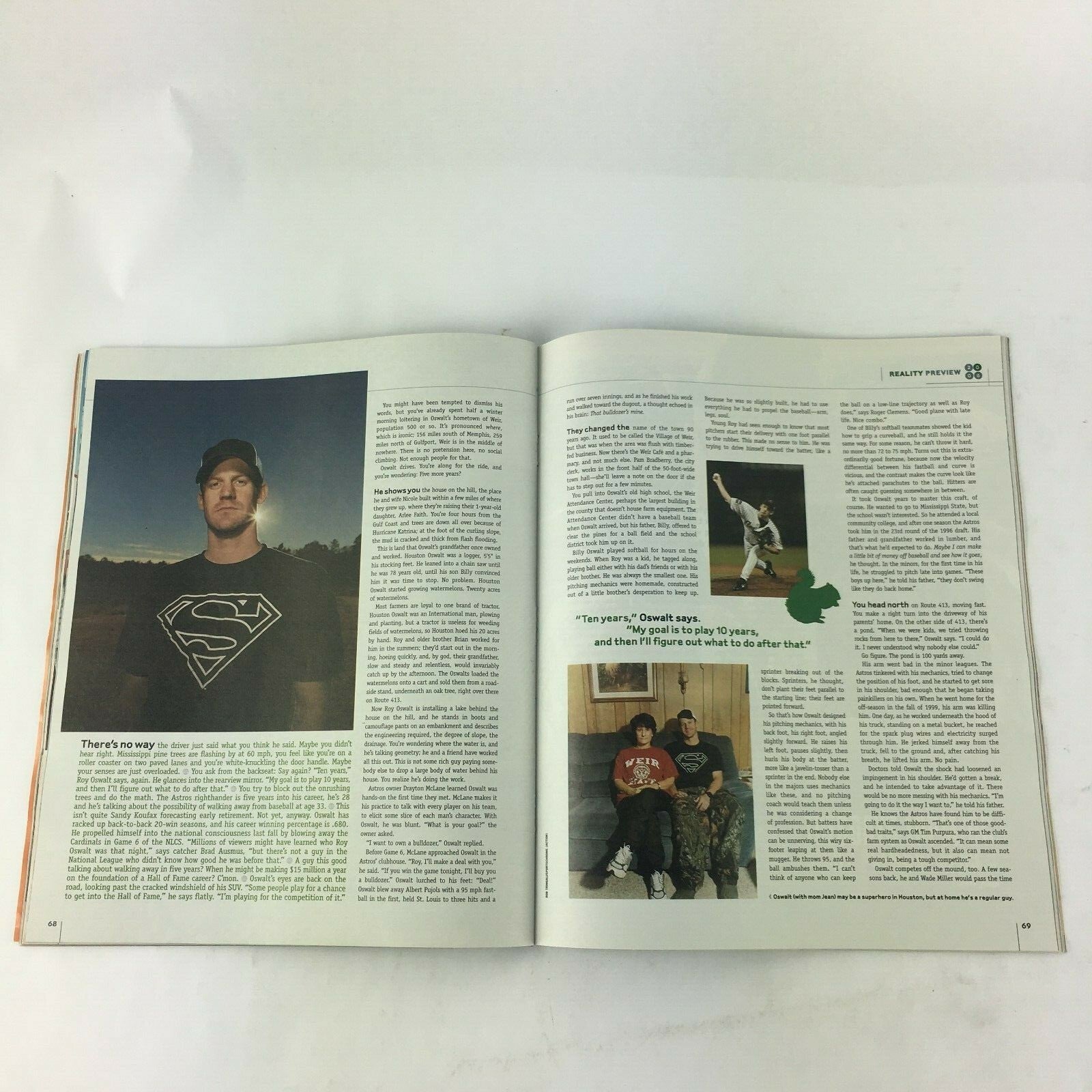 April 2006 ESPN Magazine Baseball Preview The Hot Pick Masters Sneak Peek