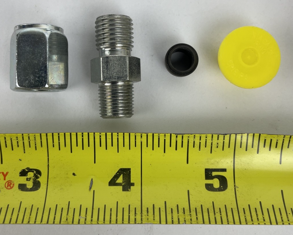 Lot of 4 Parker lot of 12 x OEM Parker 4BU Ferulok Adapter 4T 2MP - LOOK