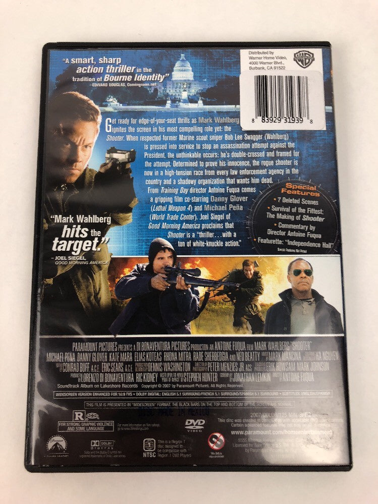 Shooter (DVD, 2013, Widescreen) Mark Wahlberg Fast Free First Class Shipping