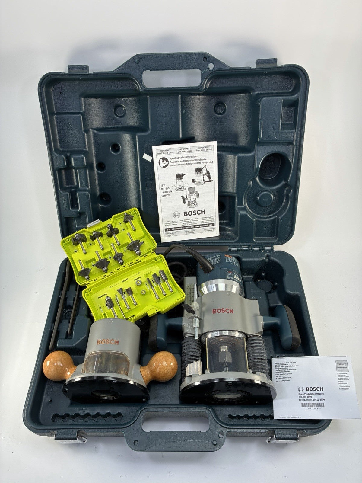 Bosch 1617EVSPK Plunge and Fixed-base Router Kit