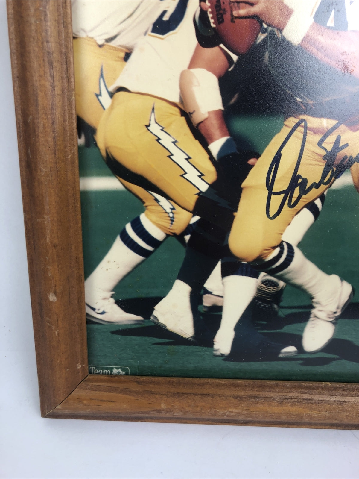 Dan Fouts signed San Diego Chargers 8x10 framed color photo NFL memorabilia