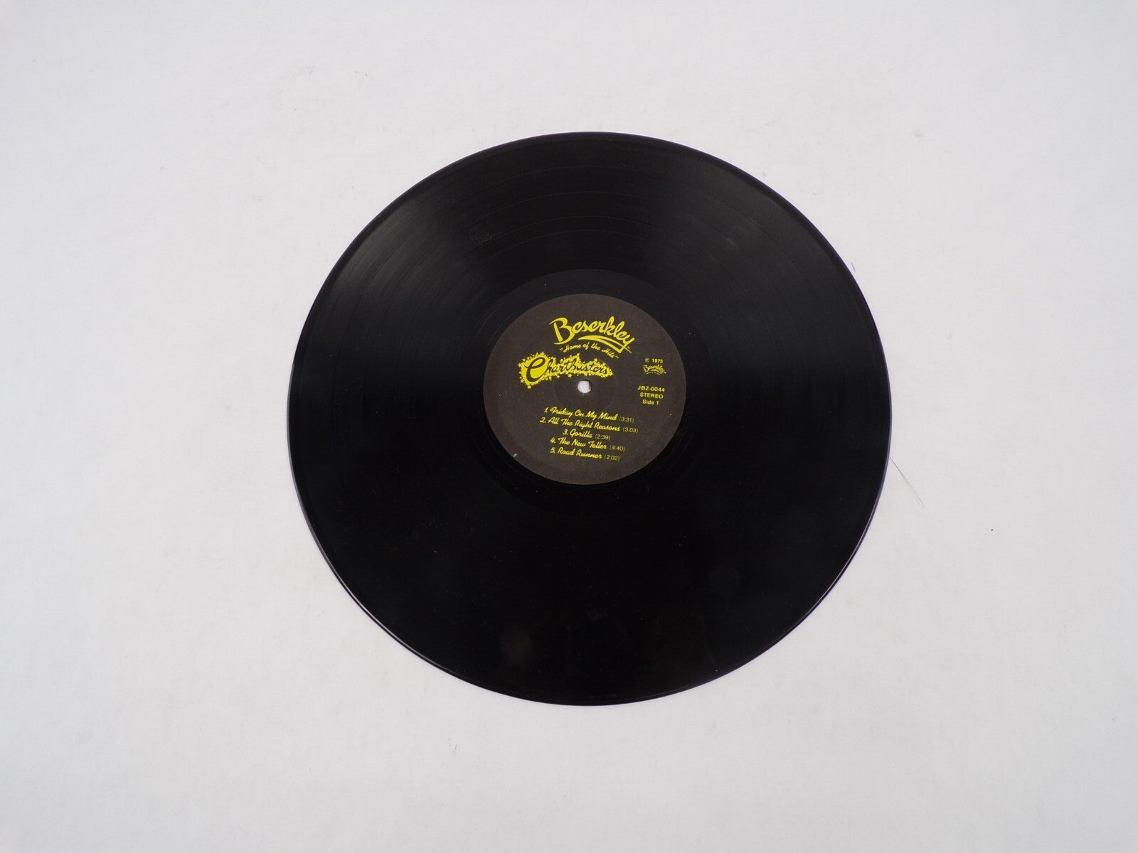 Beserkley Chartbusters Home Of The Hits Vol.1 Gorilla Road Runner Vinyl Record