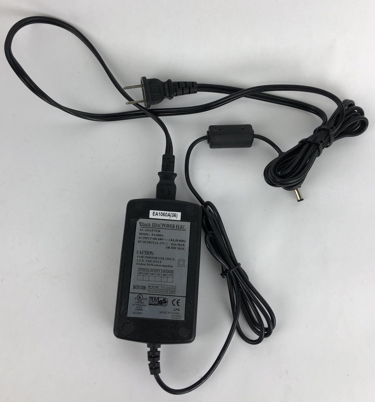 Rare EA1060A EDAC POWER ADAPTER FOR MARSHALL V-R6RP-SDI MONITOR - A13