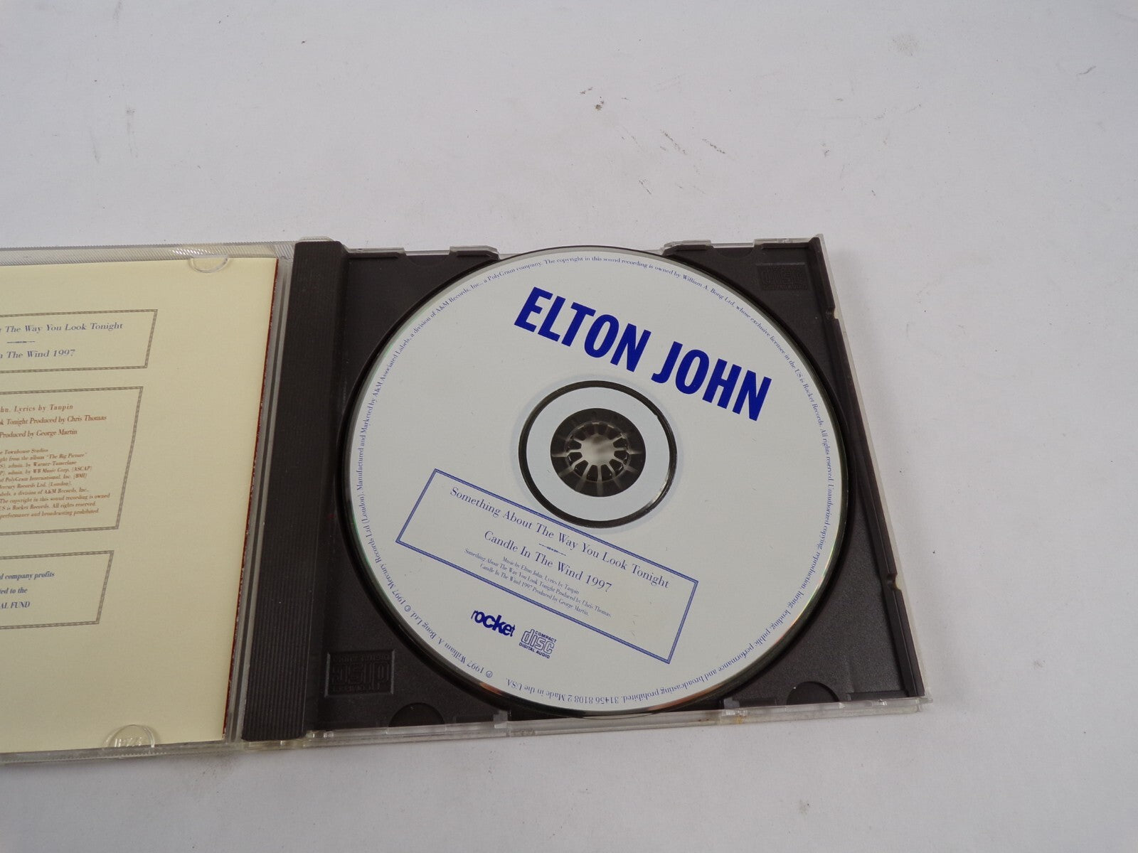 Elton John Something About The Way You Look Tonight Candle In The Wind 1997CD#48