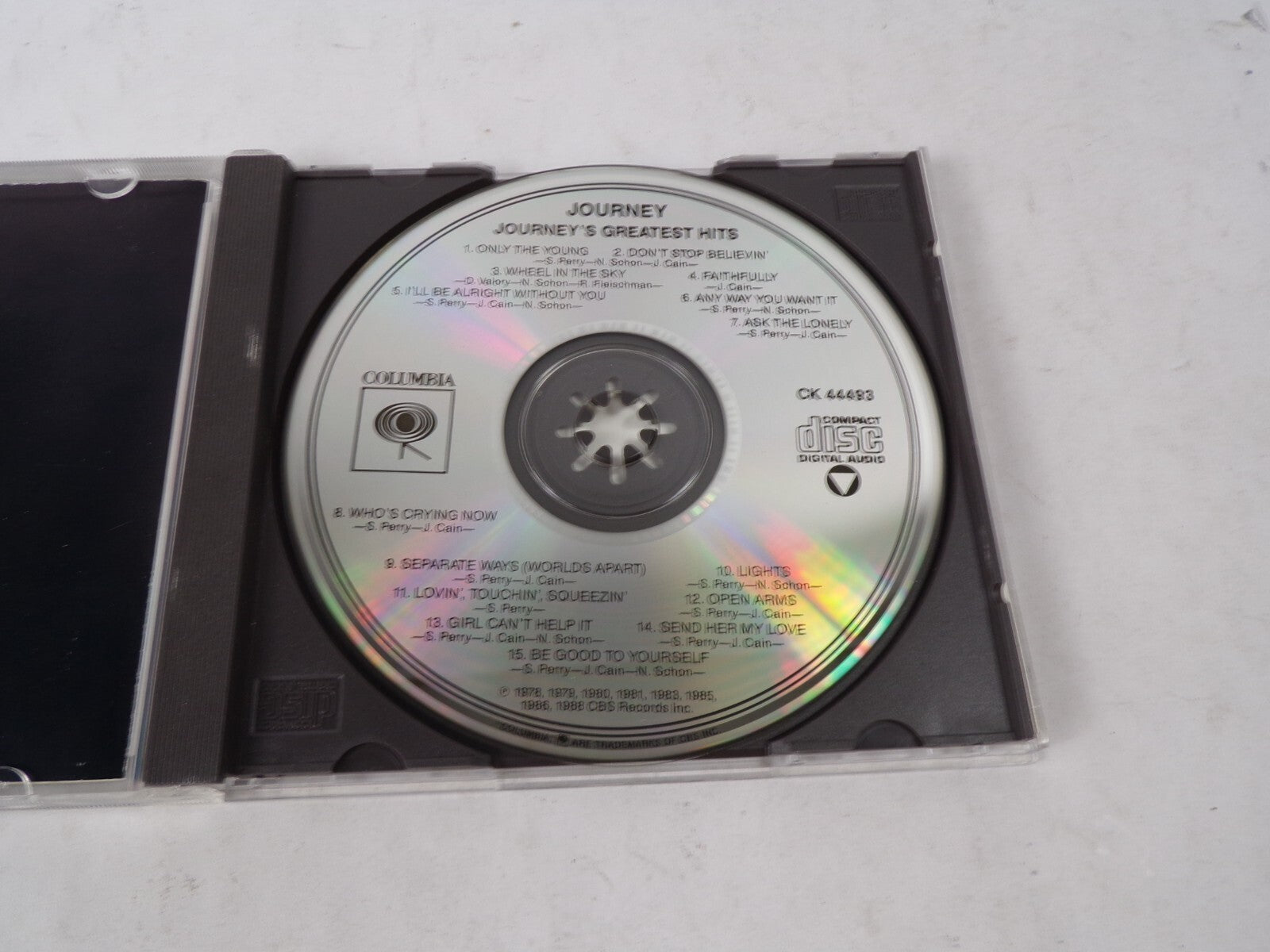 Journey Greatest Hits Only The Young Dont Stop Believin Faithfully CD#62