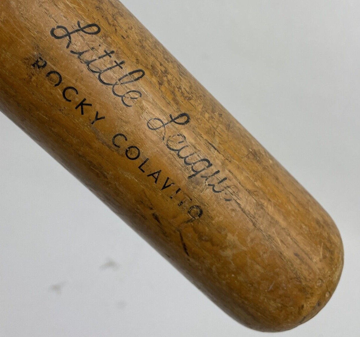 RARE VINTAGE JC HIGGINS 1719 Rocky Colavitio BASEBALL BAT 1950 LITTLE LEAGUE MLB