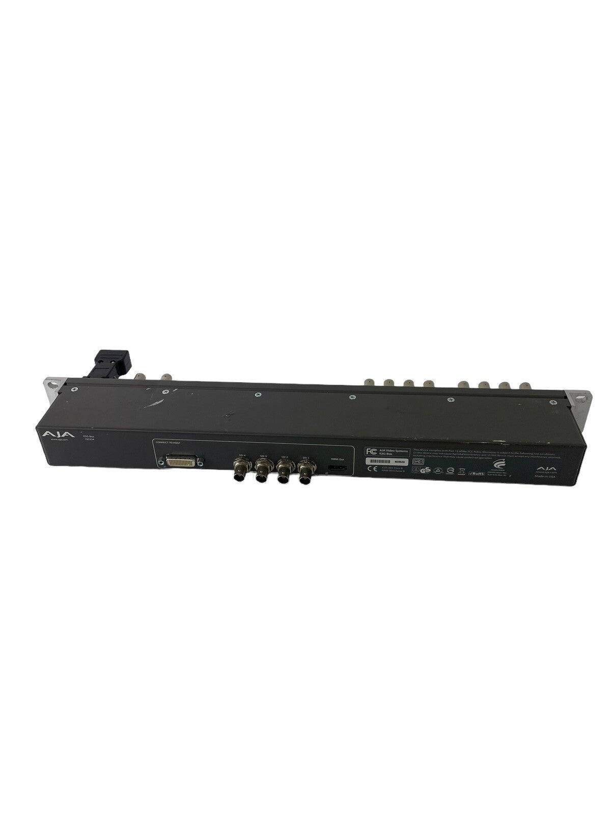 AJA K3-Box Breakout Box for KONA 3 with Ethernet adapter plugin